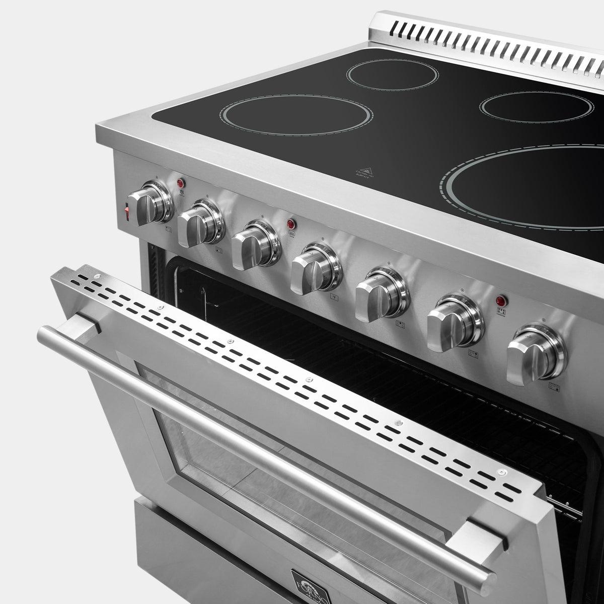 Forno Galiano 36 in. 5.36 cu. ft. 5-Burner Stainless Steel Electric Range | FFSEL6083-36