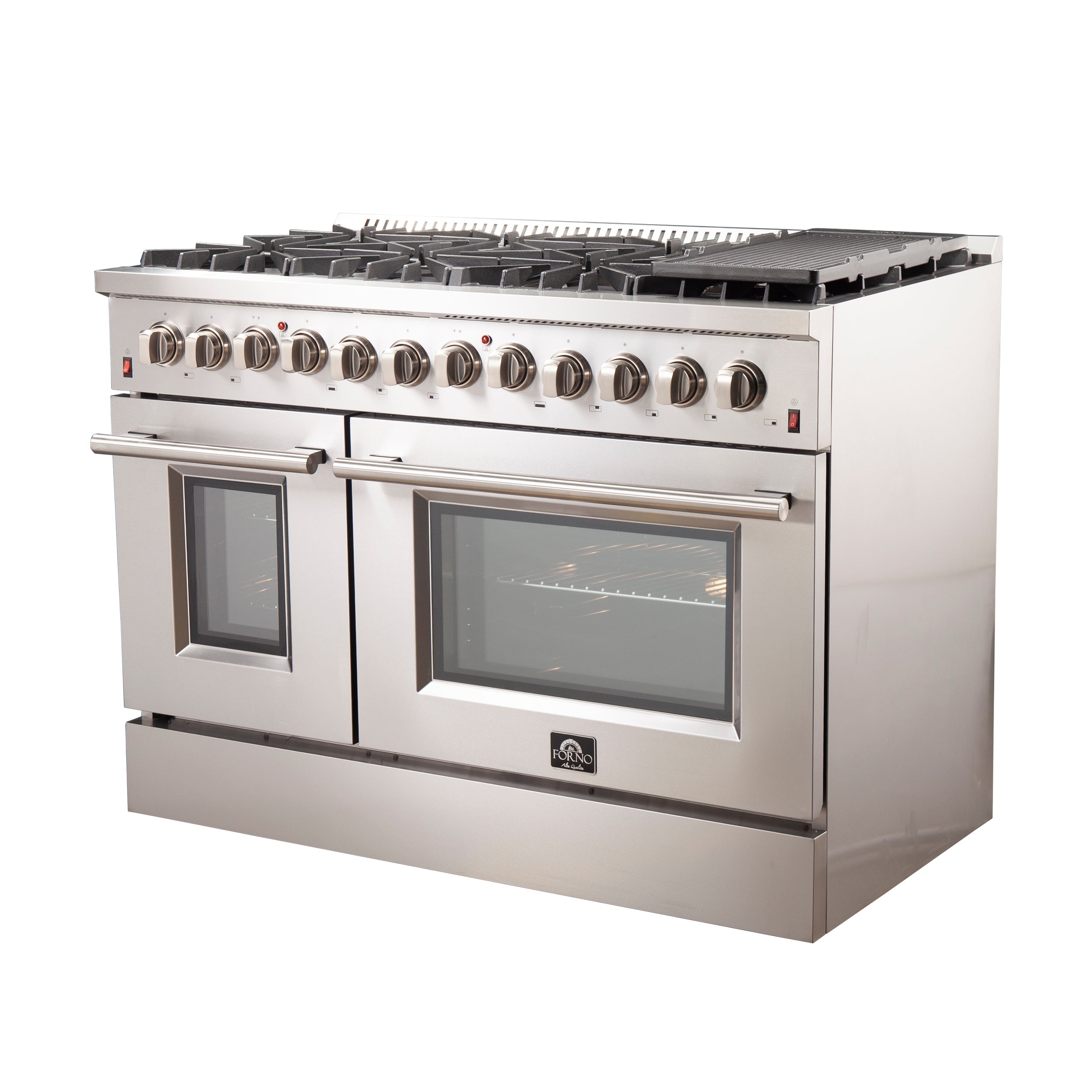 Forno Kitchen Package - 48" Dual Fuel Range, 60" Refrigerator, Range Hood | FBDL-017-04CAUS