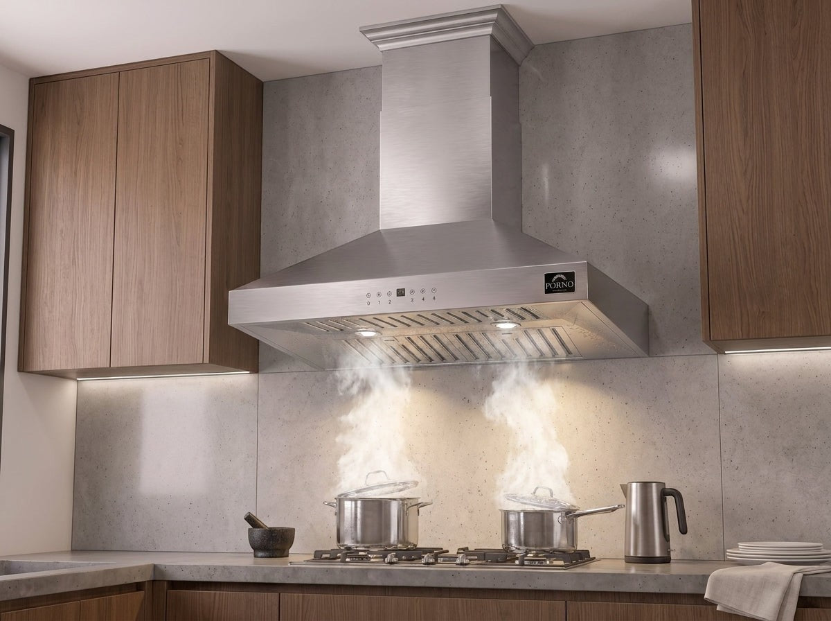 Forno Coppito 30 in. 600 CFM Stainless Steel Island Mount Range Hood | FRHIS5129-30