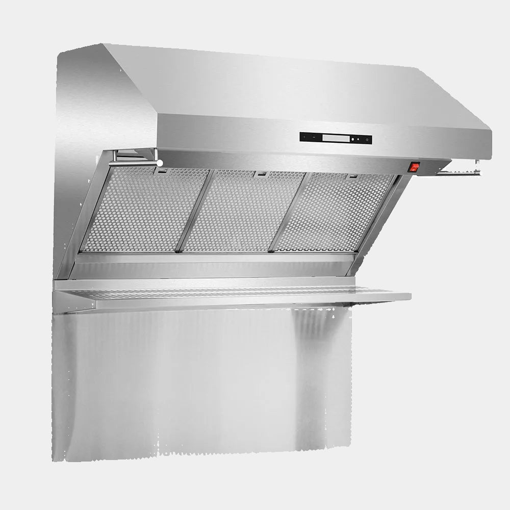 Forno Savona 36 in. 1200 CFM Stainless Steel Wall Mount Range Hood with Back Splash and Hybrid Filters | FRHWM5029-36HB
