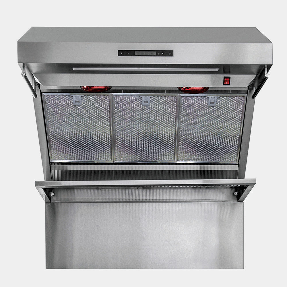 Forno Savona 36-Inch Wall Mount Range Hood, Hybrid Filters, Backsplash Included
