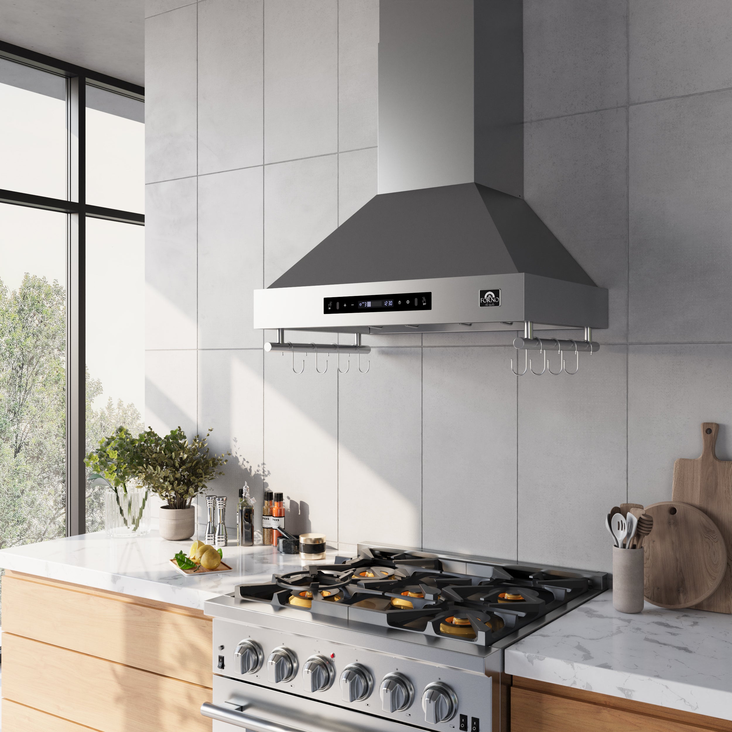 Forno Venezia 30 in. 370 CFM Stainless Steel Wall Mount Range Hood | FRHWM5503-30