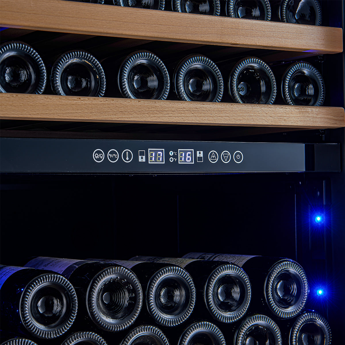 Forno Avellino 24 in. 94 Bottle Dual Zone Wine Cooler | FWCDR6603-24S