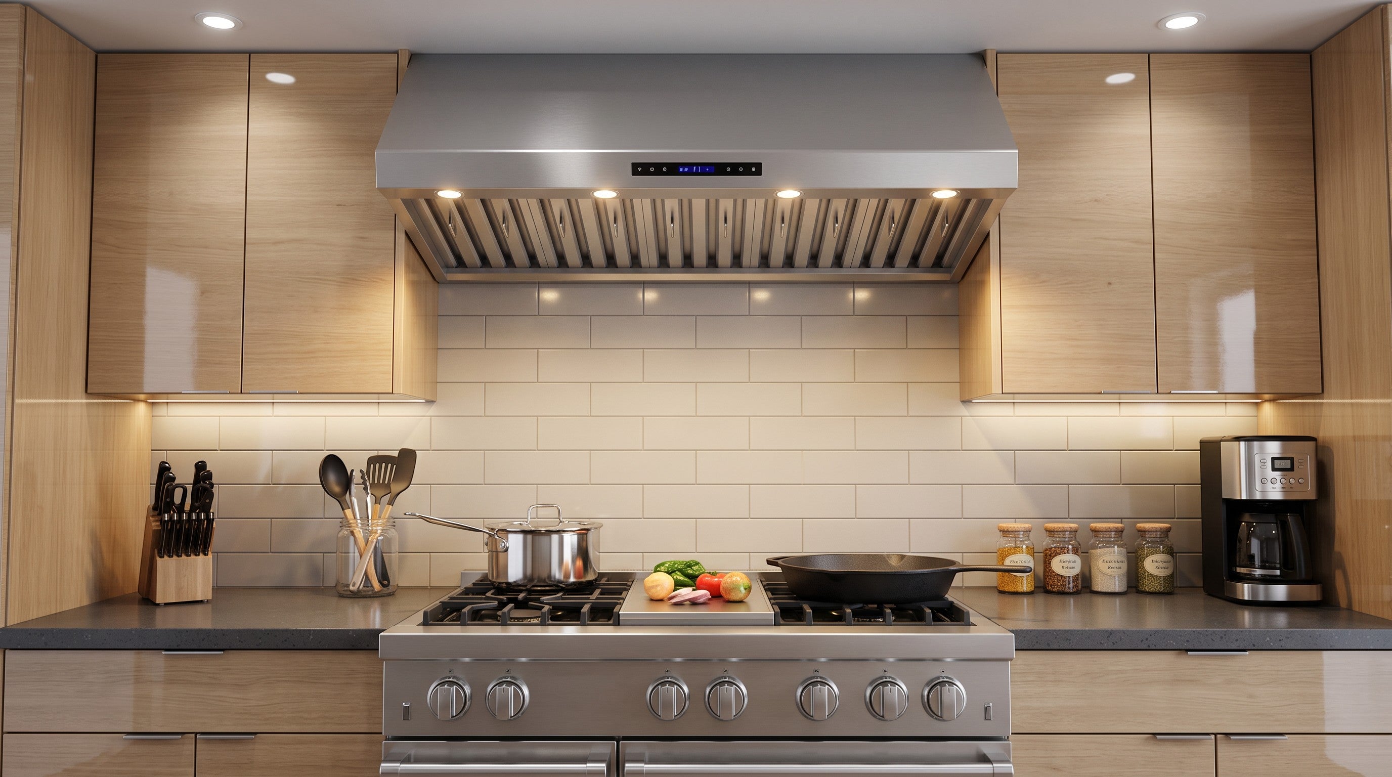Forno Palazzo 60 in. 1000 CFM Stainless Steel Wall Mount Range Hood | FRHWM5030-60
