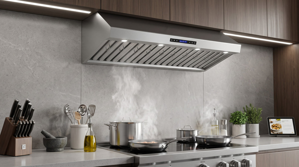 Forno Palazzo 60 in. 1000 CFM Stainless Steel Wall Mount Range Hood | FRHWM5030-60