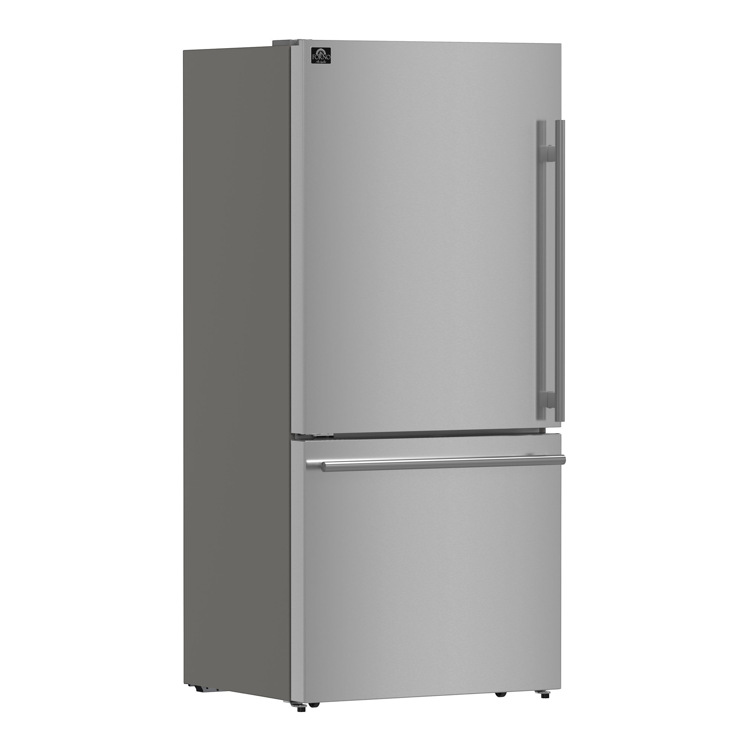 Forno Espresso Milano 62 in. 34.4 cu.ft. Stainless Steel Side-By-Side Refrigerator with Ice Maker | FFFFD1787-60S