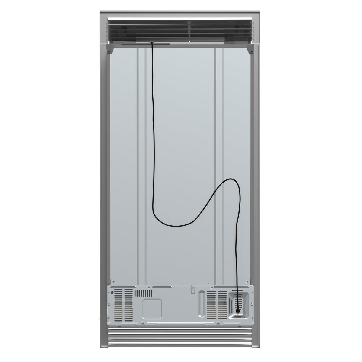 Forno Salerno 40 in. 20 cu. ft. Side-by-Side Stainless Steel Refrigerator with Water, Ice Dispenser and Grill Trim Kit | FFRBI1844-40SG