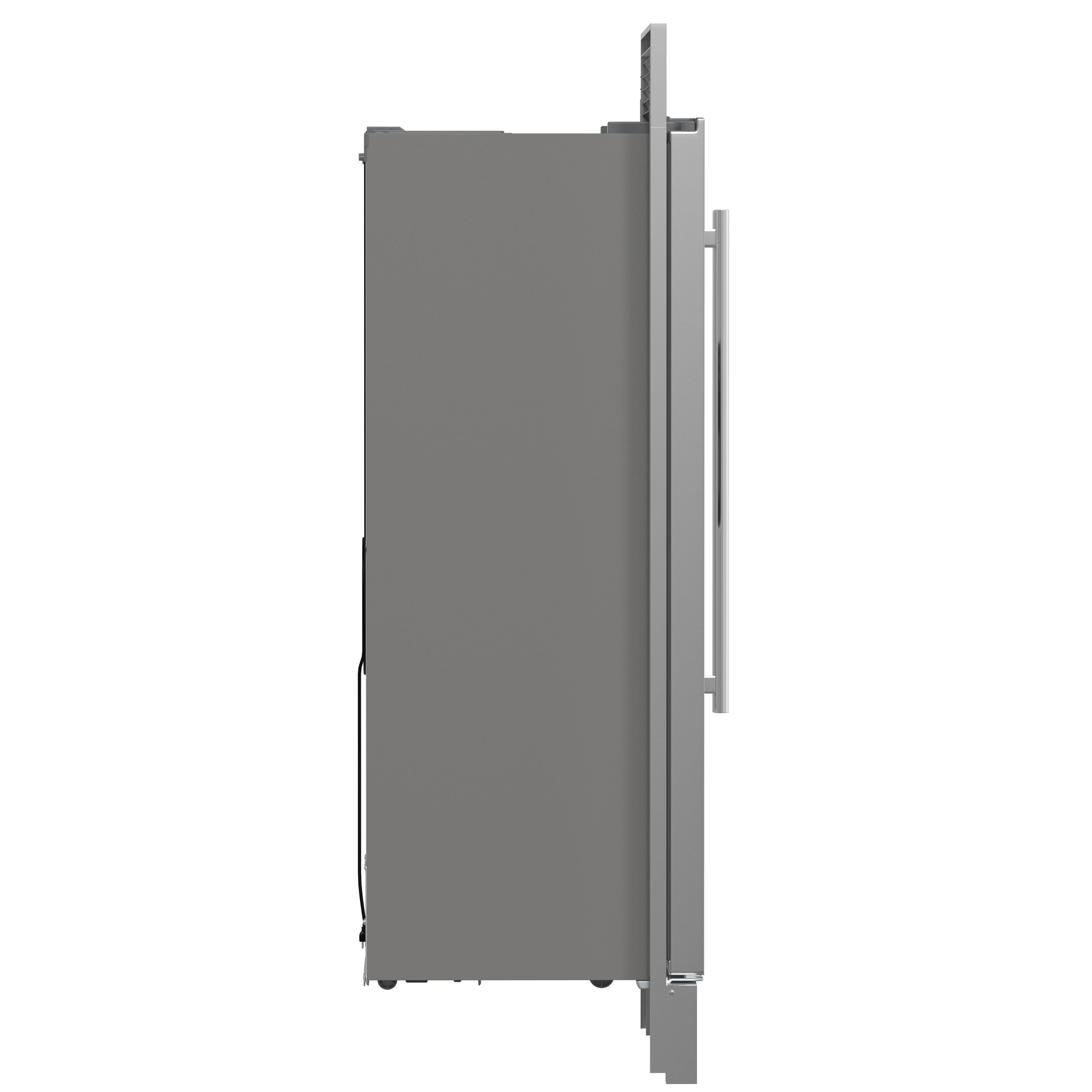 Forno Salerno 40 in. 20 cu. ft. Side-by-Side Stainless Steel Refrigerator with Water, Ice Dispenser and Grill Trim Kit | FFRBI1844-40SG