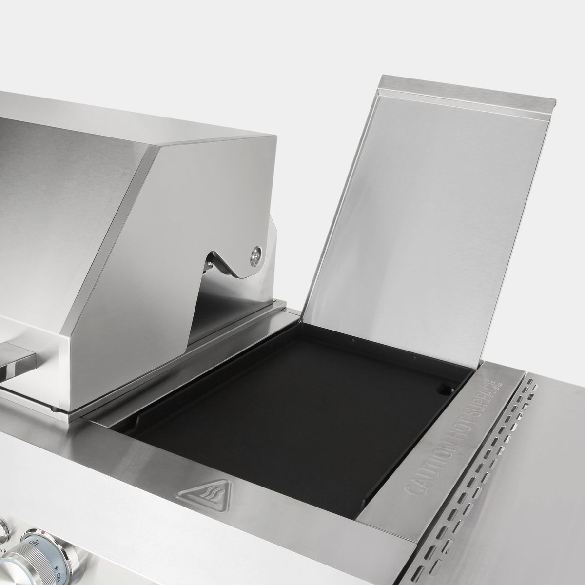 Cosmo Newport 58 in. Stainless Steel Propane Gas Grill with Side Griddle, Infrared Rotisserie and Knob LEDs | COS-GGFN587GSS