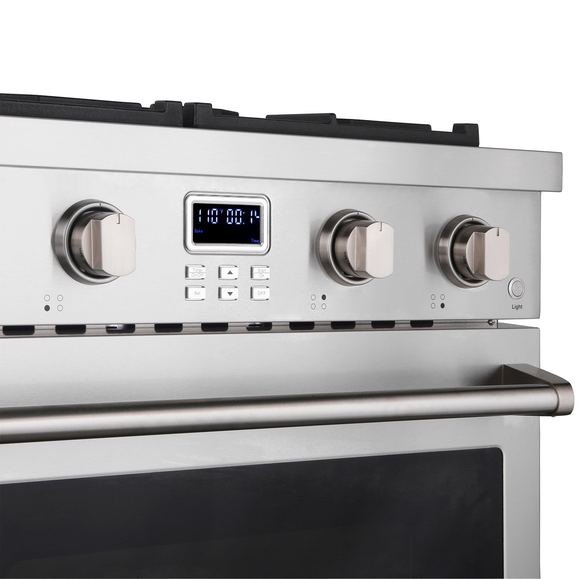Cosmo Lumin 30 in. 4.8 cu. ft. 4-Burner Stainless Steel Gas Range | COS-GRC304KB