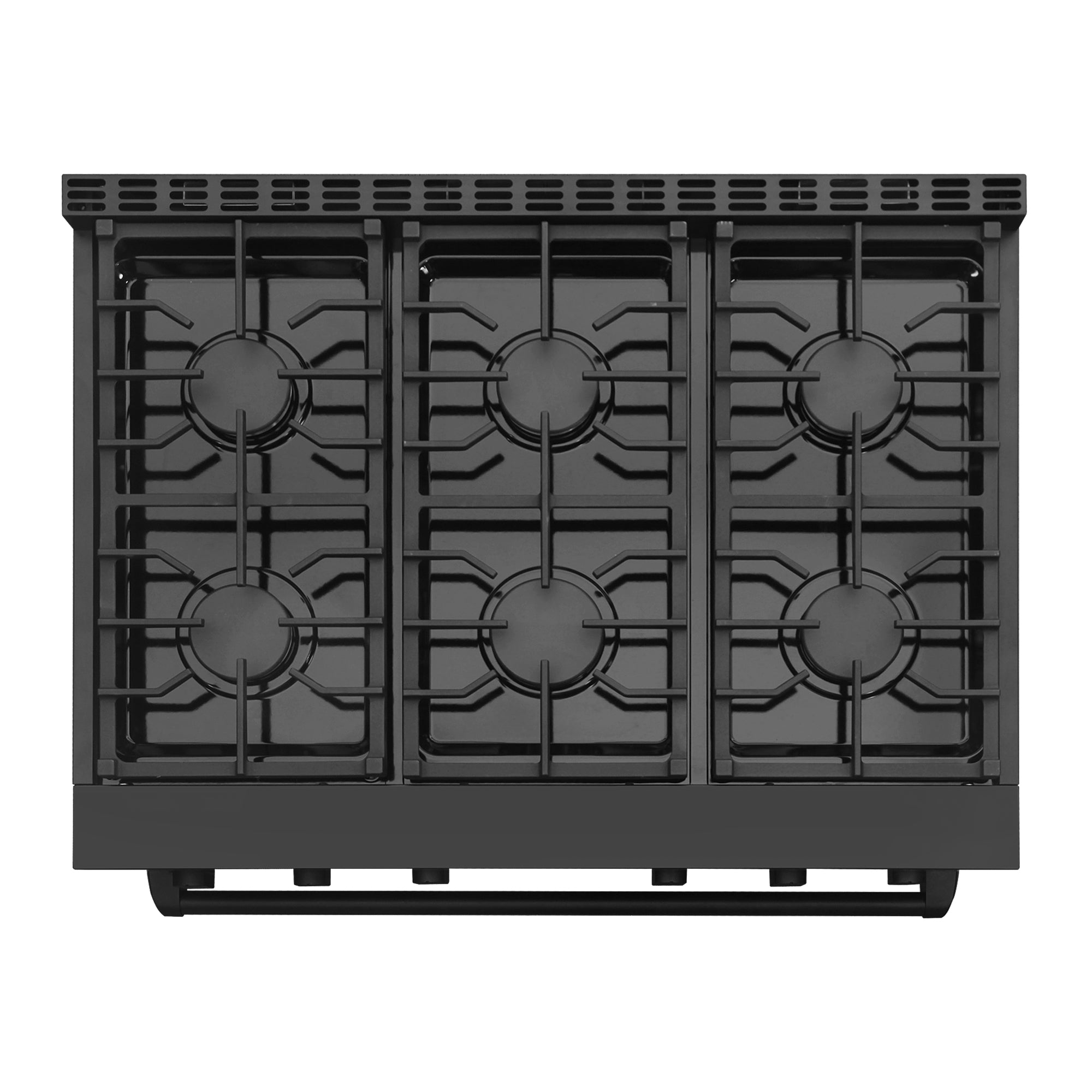 Cosmo Lumin 36 in. 6.0 cu. ft. 6-Burner Black Gas Range | COS-GRC366KB-BK