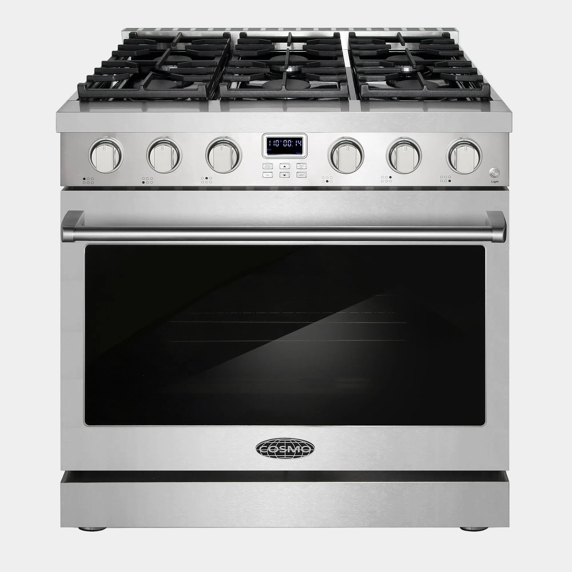 Cosmo Lumin 36 in. 6.0 cu. ft. 6-Burner Stainless Steel Gas Range | COS-GRC366KB