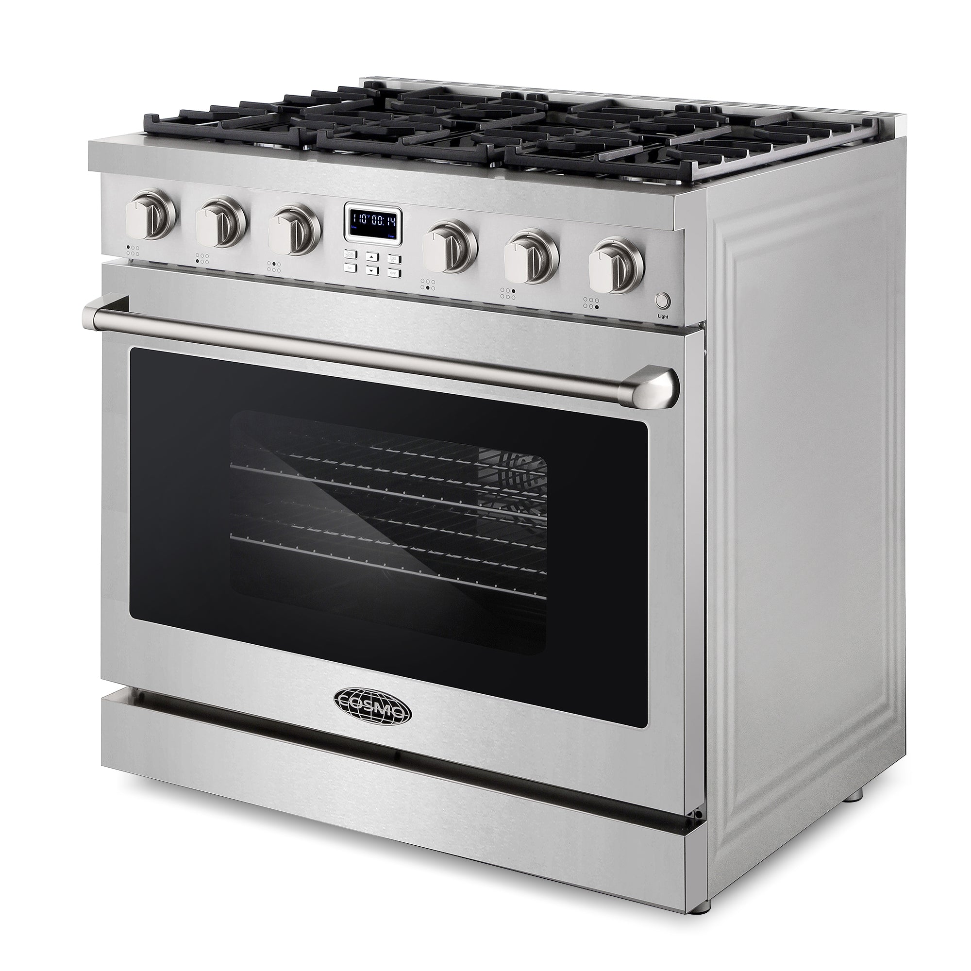 Cosmo Lumin 36 in. 6.0 cu. ft. 6-Burner Stainless Steel Gas Range | COS-GRC366KB