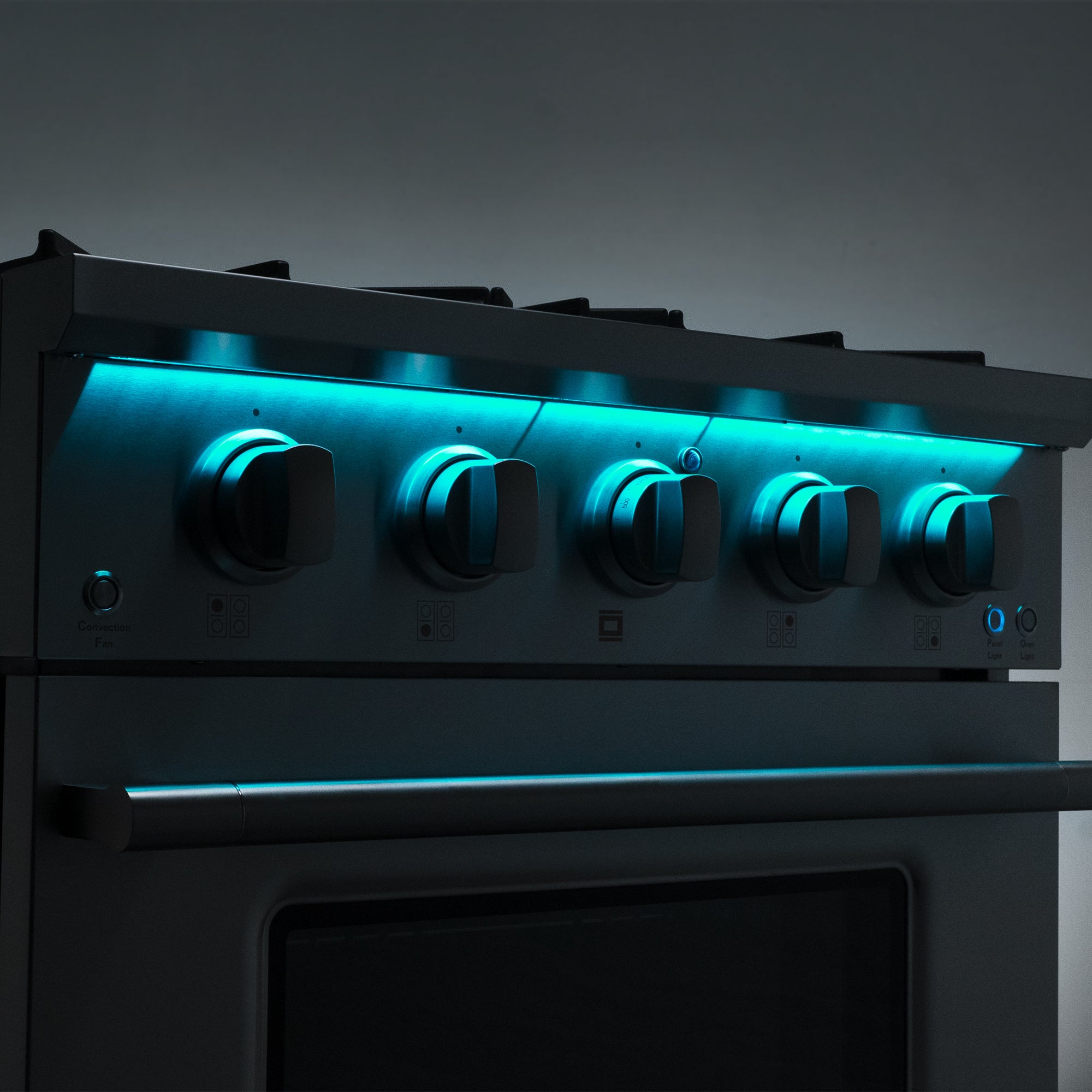 Cosmo Vista 30 in. 4.3 cu. ft. 4-Burner Stainless Steel Gas Range with LED Panel | COS-GRP304