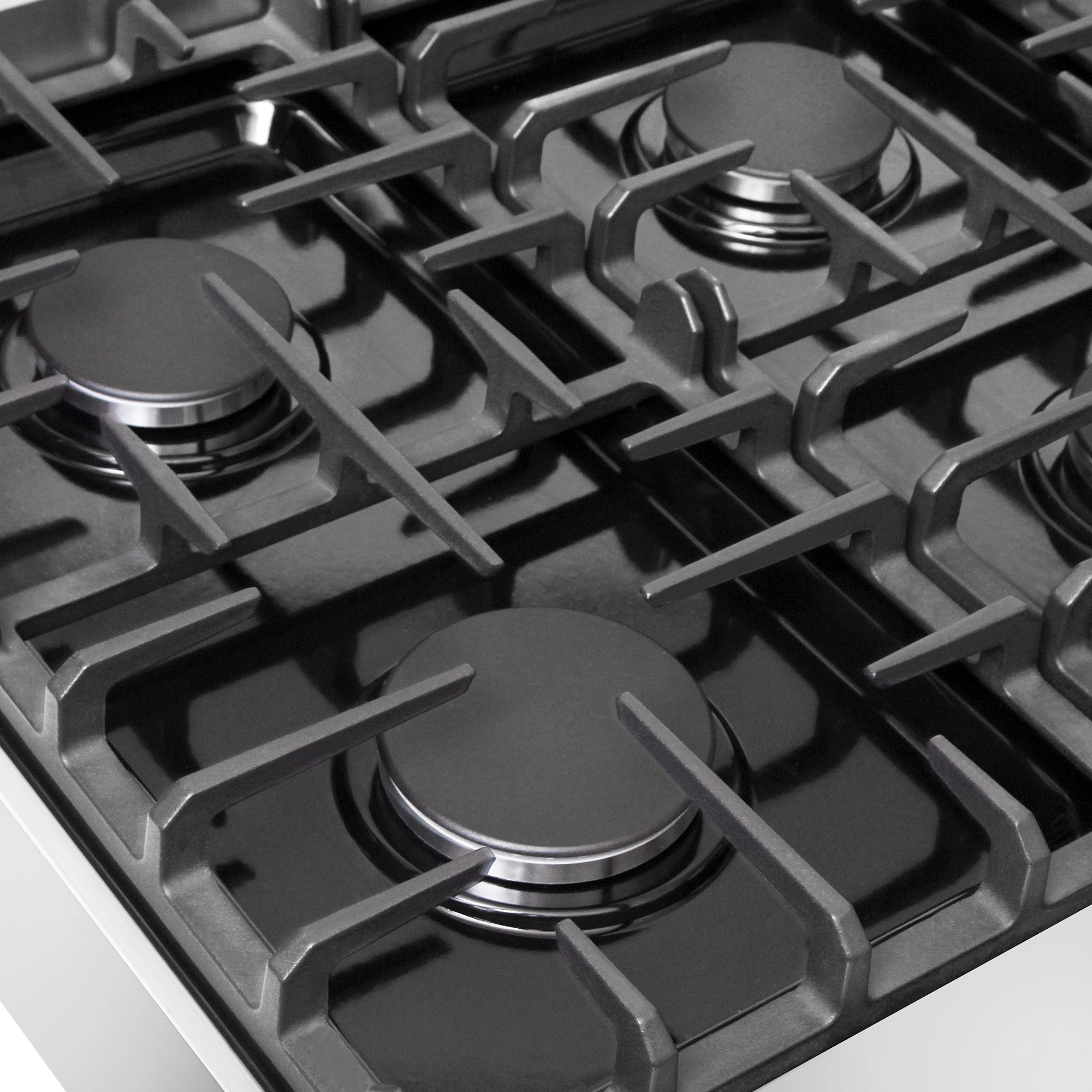 Cosmo 36 in. Slide-In Counter Stainless Steel Gas Rangetop with 6 Burners | COS-GRT366