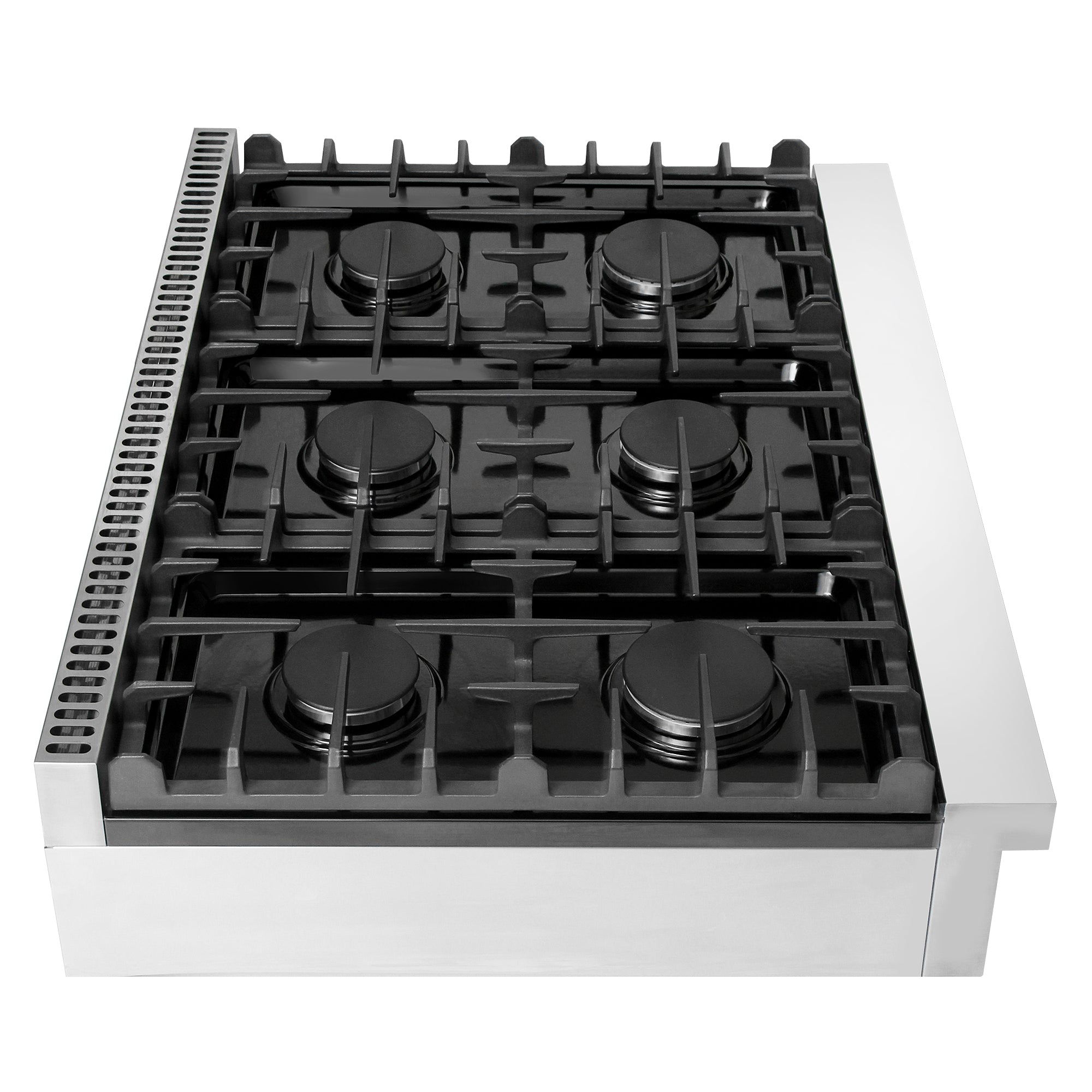 Cosmo 36 in. Slide-In Counter Stainless Steel Gas Rangetop with 6 Burners | COS-GRT366