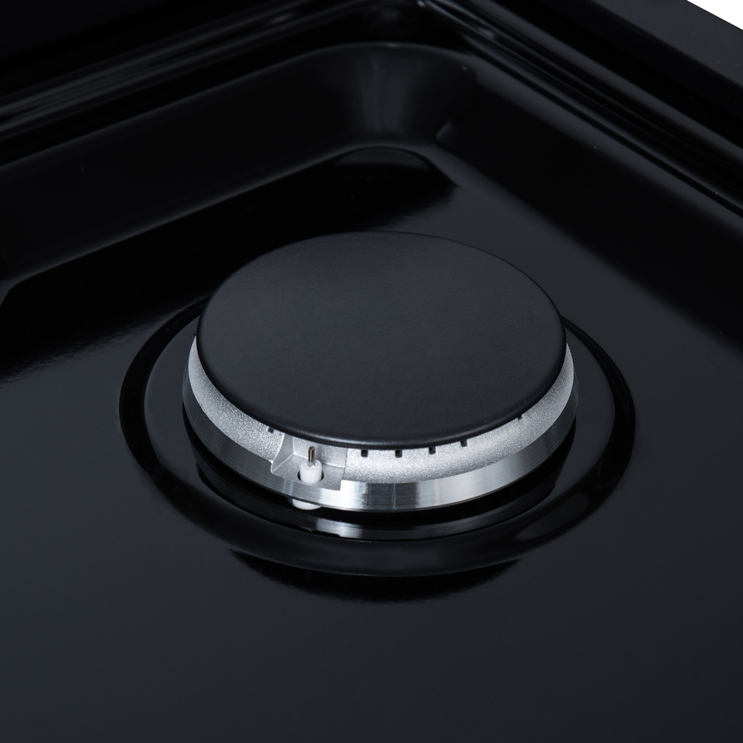 Forno Valente 48 in. Black Gas Rangetop with 8 Sealed Burners and Cast Iron Grates | FCTGS5799-48CPBLK