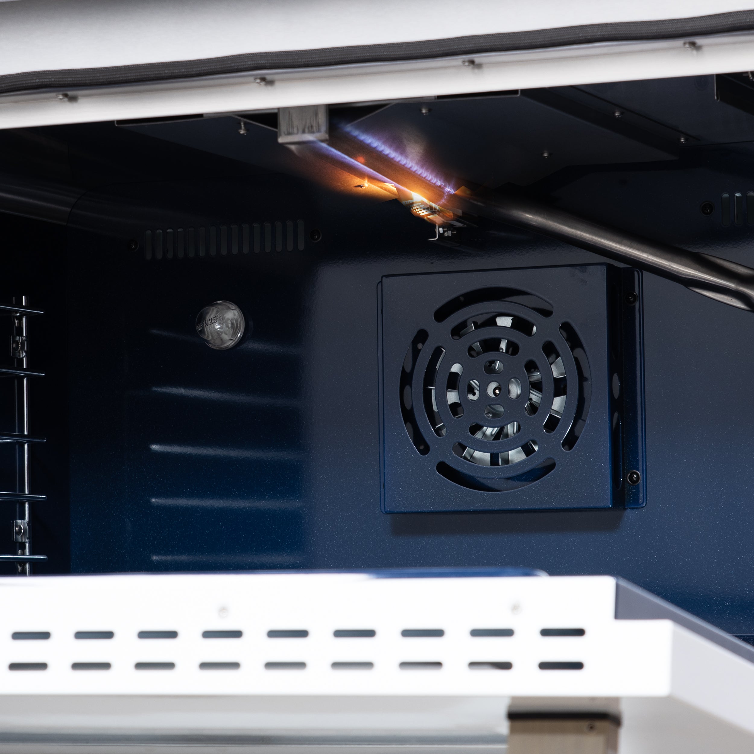 Forno Massimo 36 in. 5.36 cu. ft. 6-Burner White Gas Range with Antique Brass Accents | FFSGS6239-36WHT