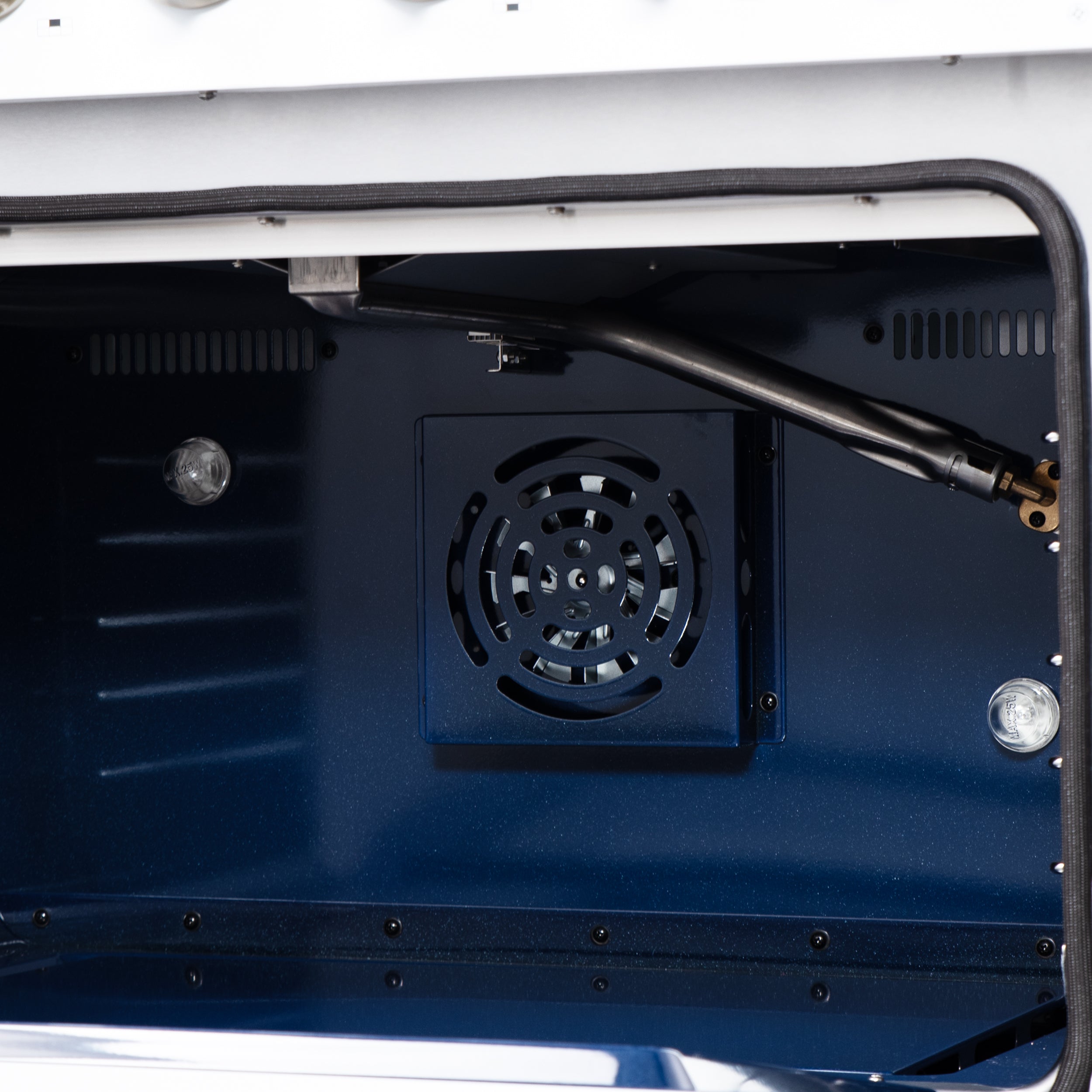 Forno Massimo 36 in. 5.36 cu. ft. 6-Burner White Gas Range with Antique Brass Accents | FFSGS6239-36WHT