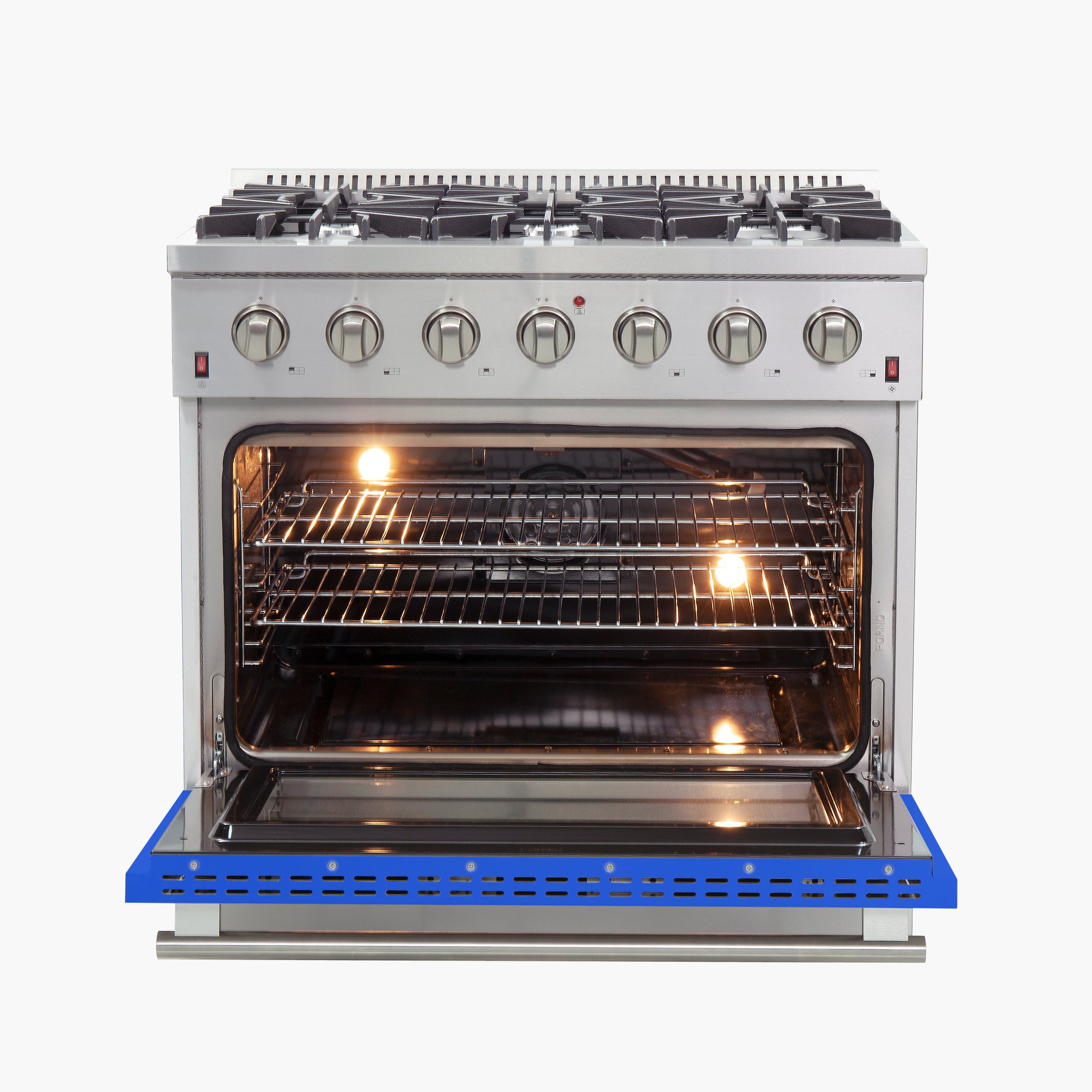 Forno Galiano 36 in. 5.26 cu. ft. 6-Burner Blue Gas Range | FFSGS6244-36BLU