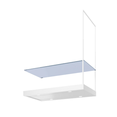Futuro 36 in. Glass Panel for 36 in. Shelf Europe Island Range Hood