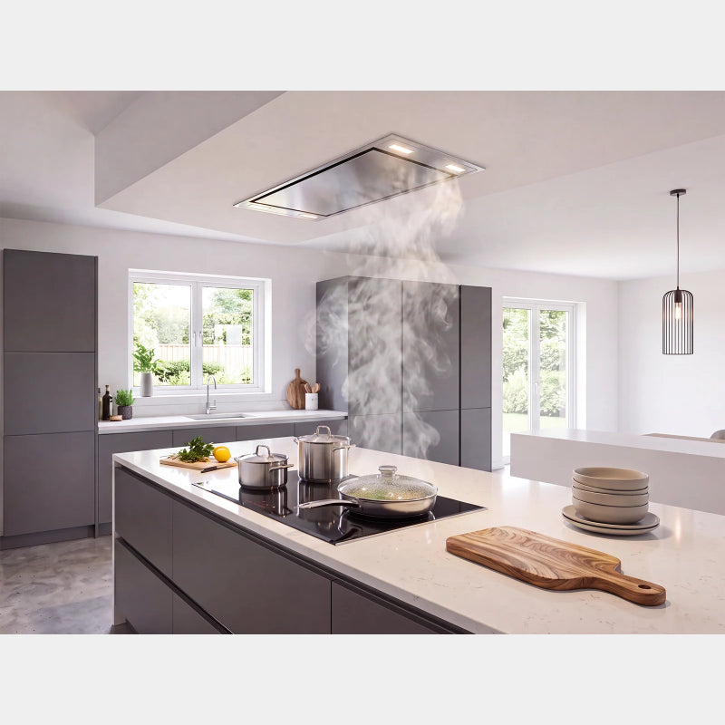 VICTORY Horizon 900 CFM Stainless Steel Flush Ceiling Mount Range Hood | HORIZON