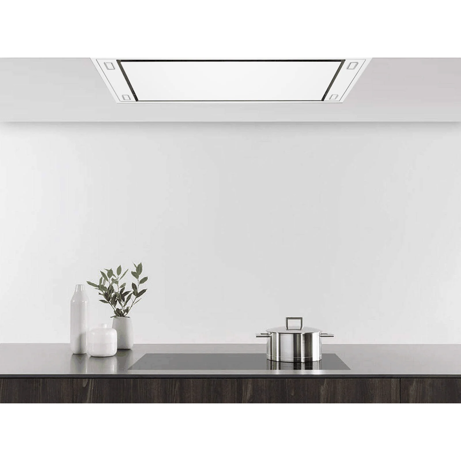 VICTORY Horizon 900 CFM White Flush Ceiling Mount Range Hood | HORIZON-WH