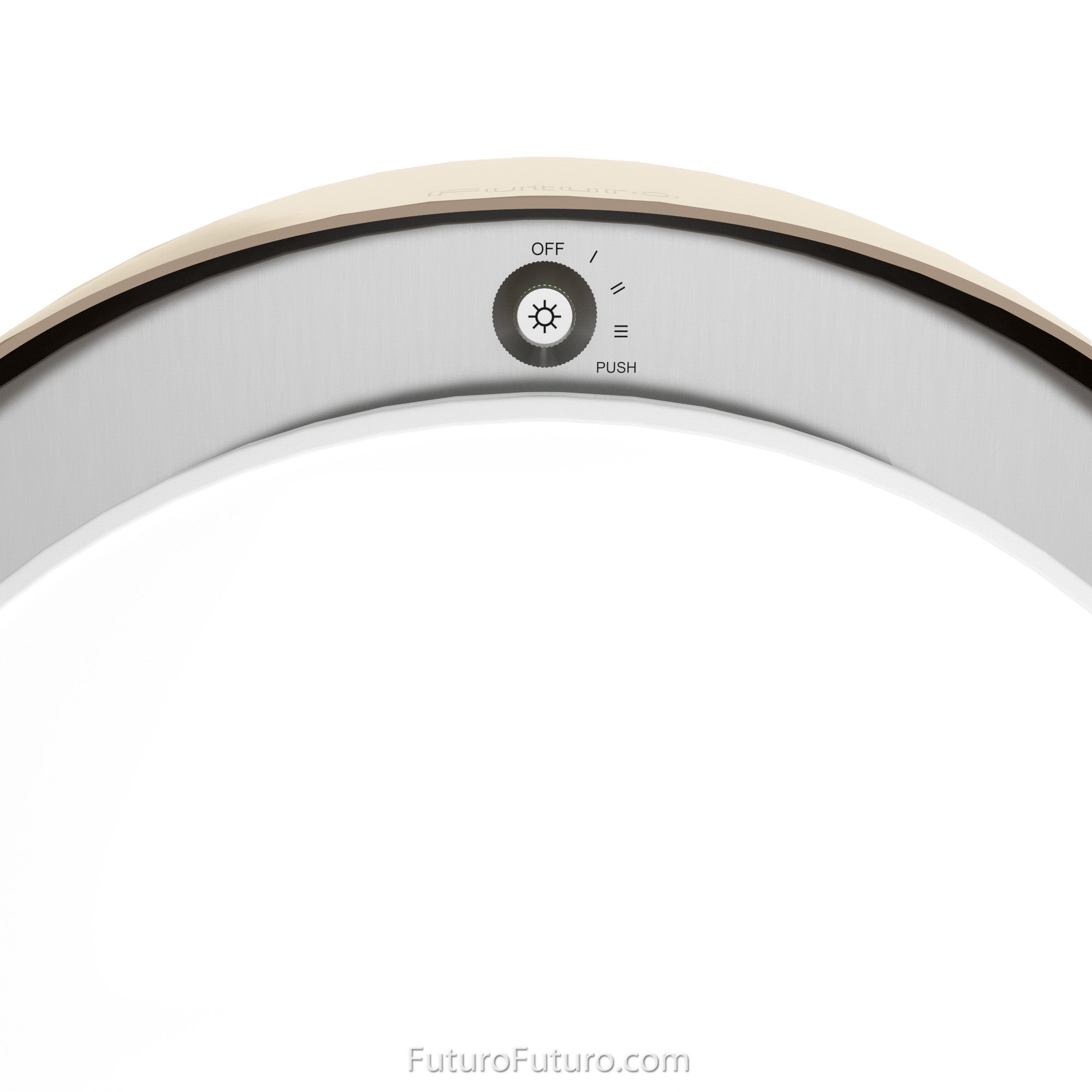 Futuro Dome 21 in. 940 CFM Brass Island Mount Range Hood | IS21DOME-BRS