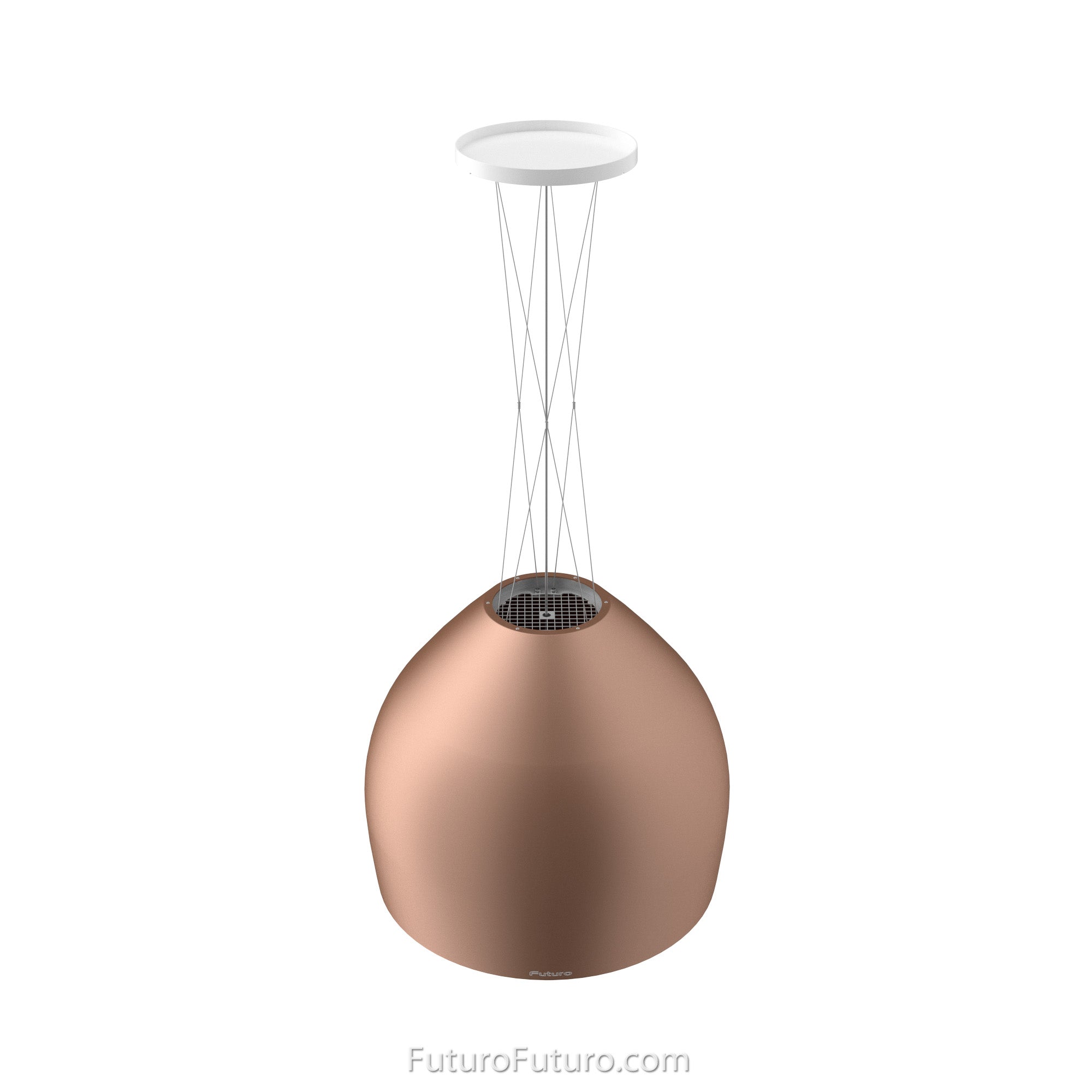 Futuro Dome 21 in. 940 CFM Copper Island Mount Range Hood | IS21DOME-CR