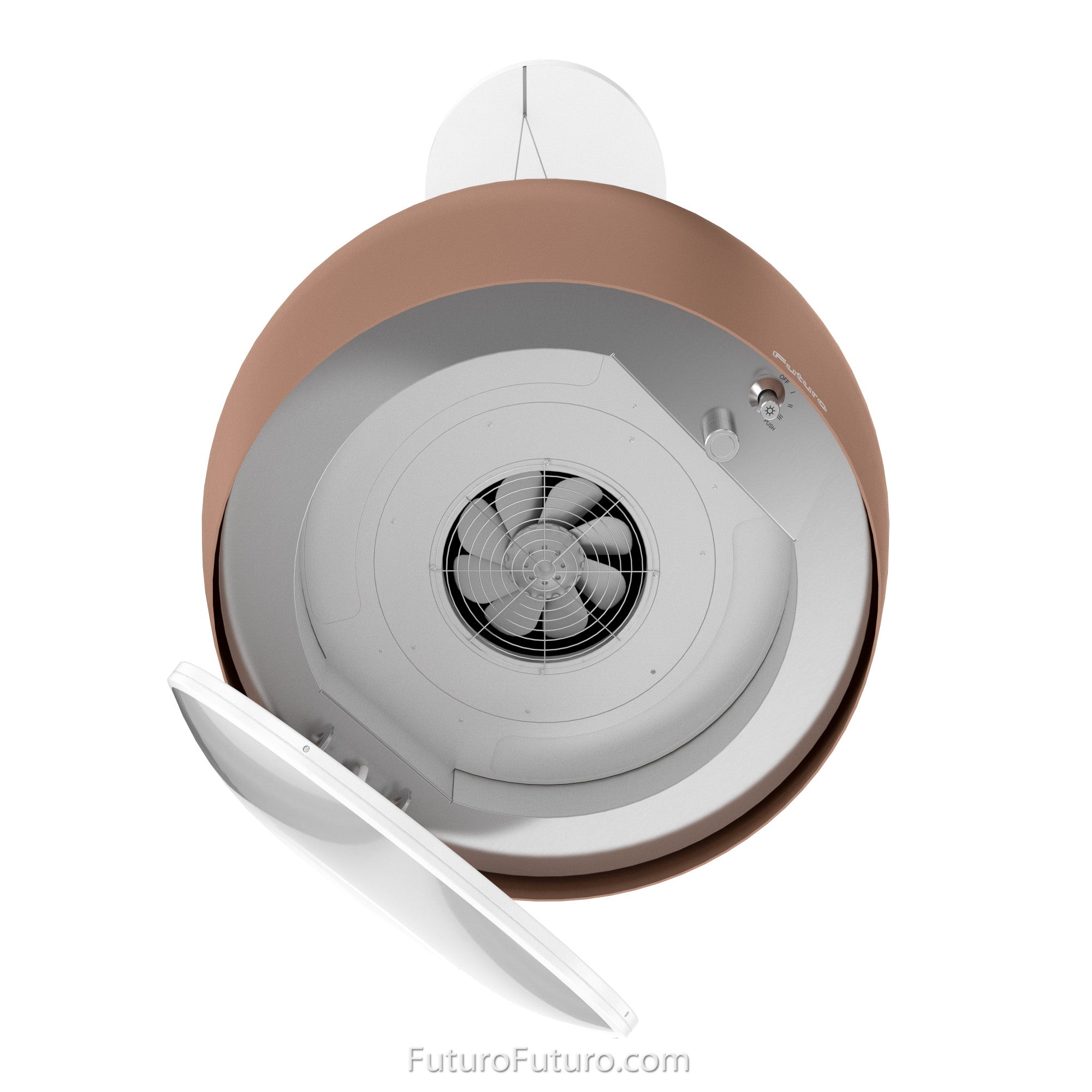 Futuro Dome 21 in. 940 CFM Copper Island Mount Range Hood | IS21DOME-CR