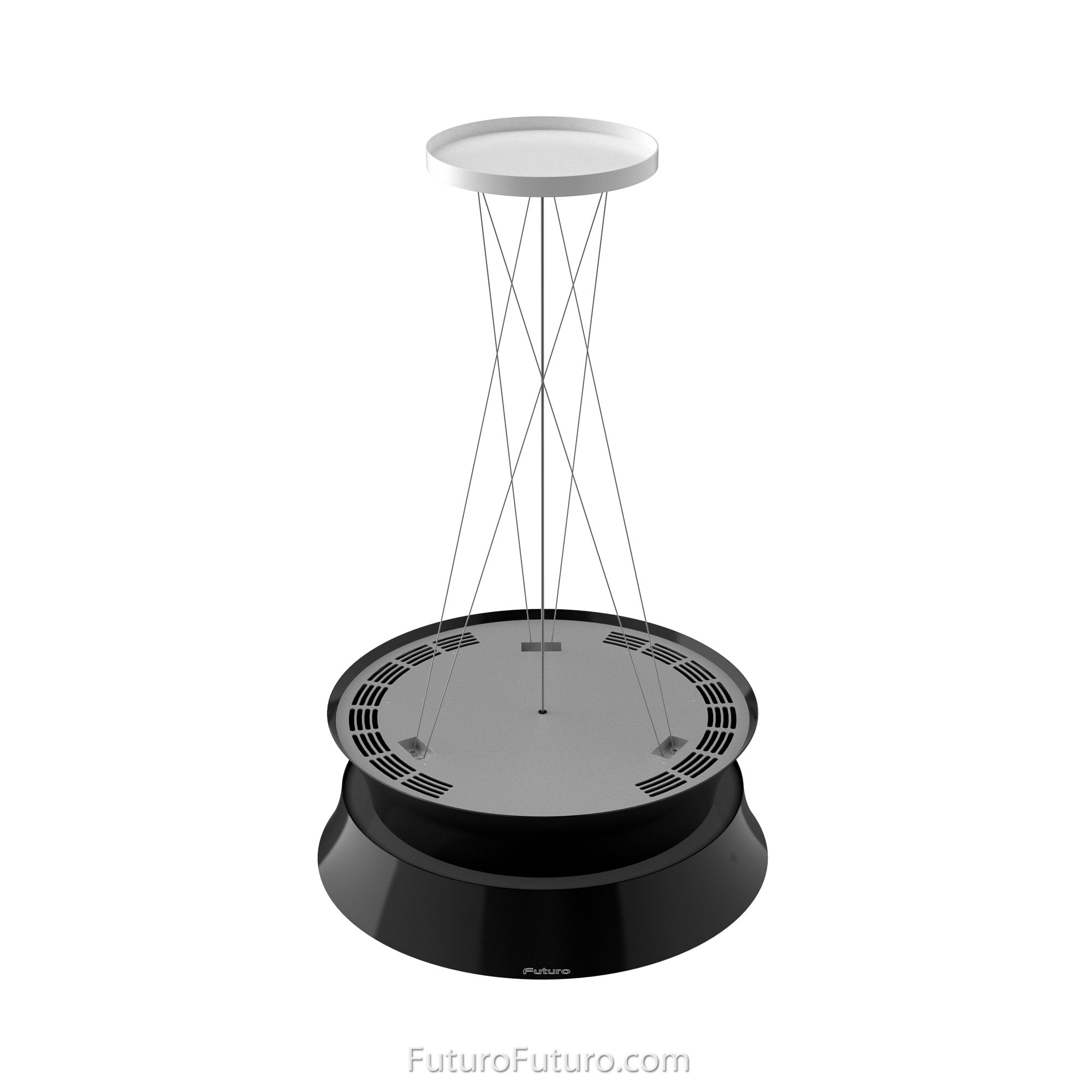 Futuro Arena 24 in. 940 CFM Black Island Mount Range Hood | IS24ARENA-BLK