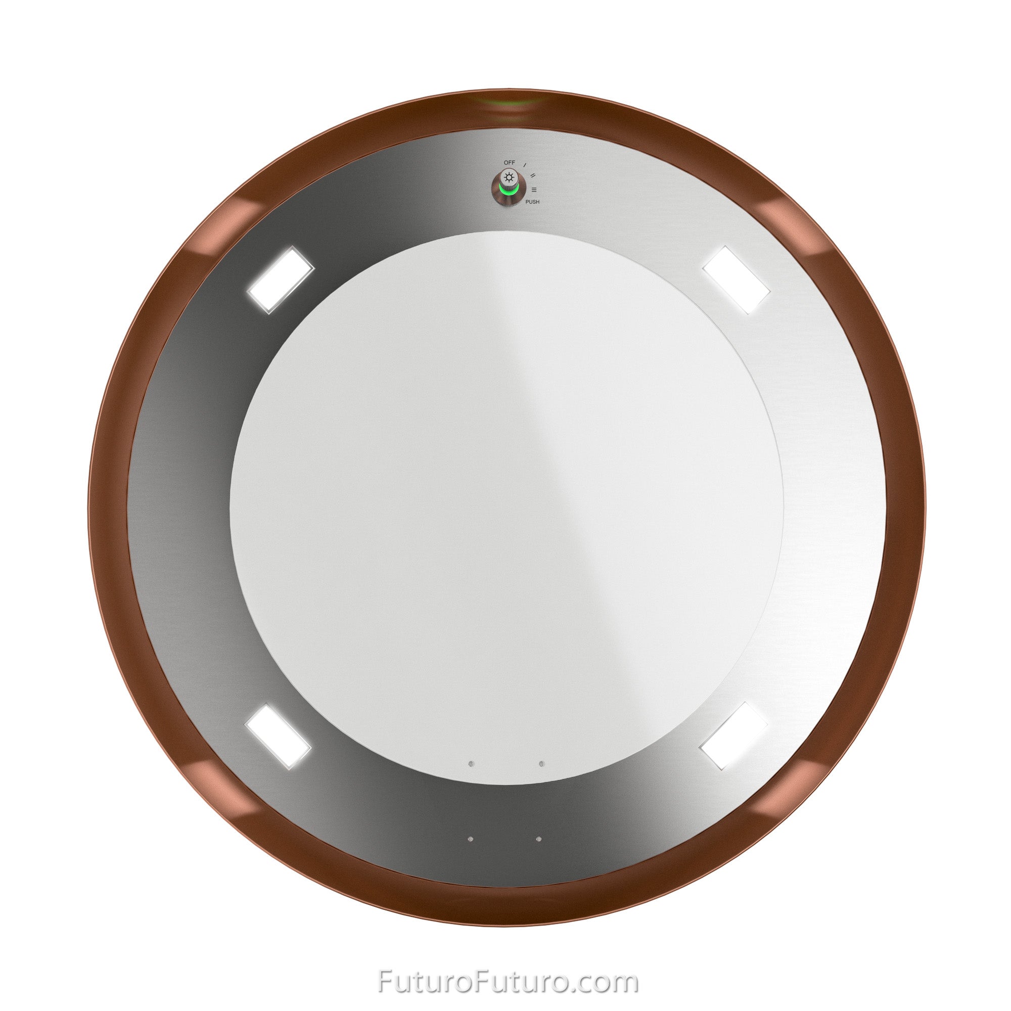 Futuro Arena 24 in. 940 CFM Copper Island Mount Range Hood | IS24ARENA-CR