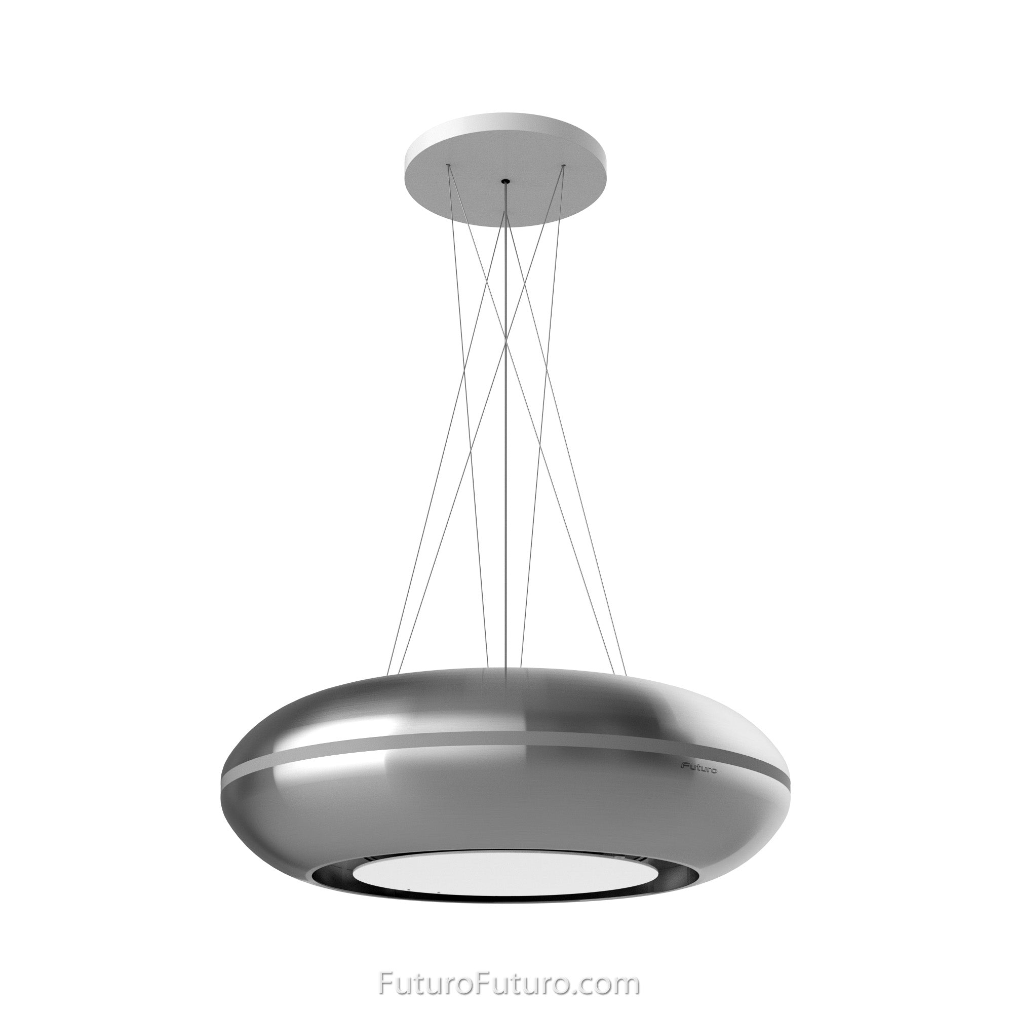 Futuro Orbit 24 in. 940 CFM Stainless Steel Island Mount Range Hood With Color Options