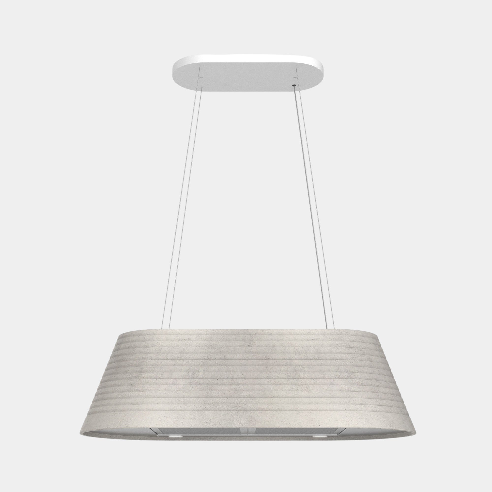 Futuro Monolith 40 in. 940 CFM Gray Island Mount Range Hood | IS40MONOLITH
