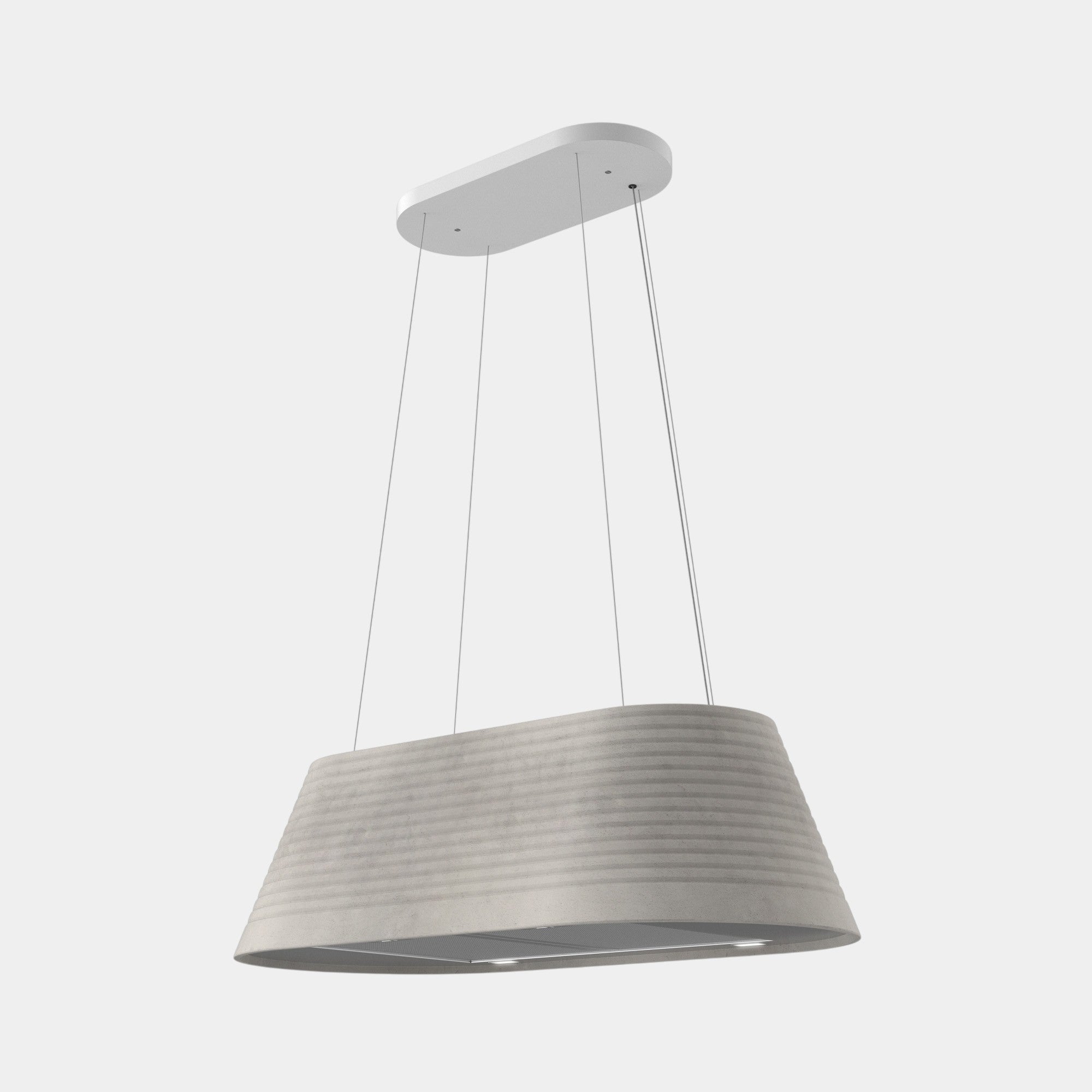 Futuro Monolith 40 in. 940 CFM Gray Island Mount Range Hood | IS40MONOLITH