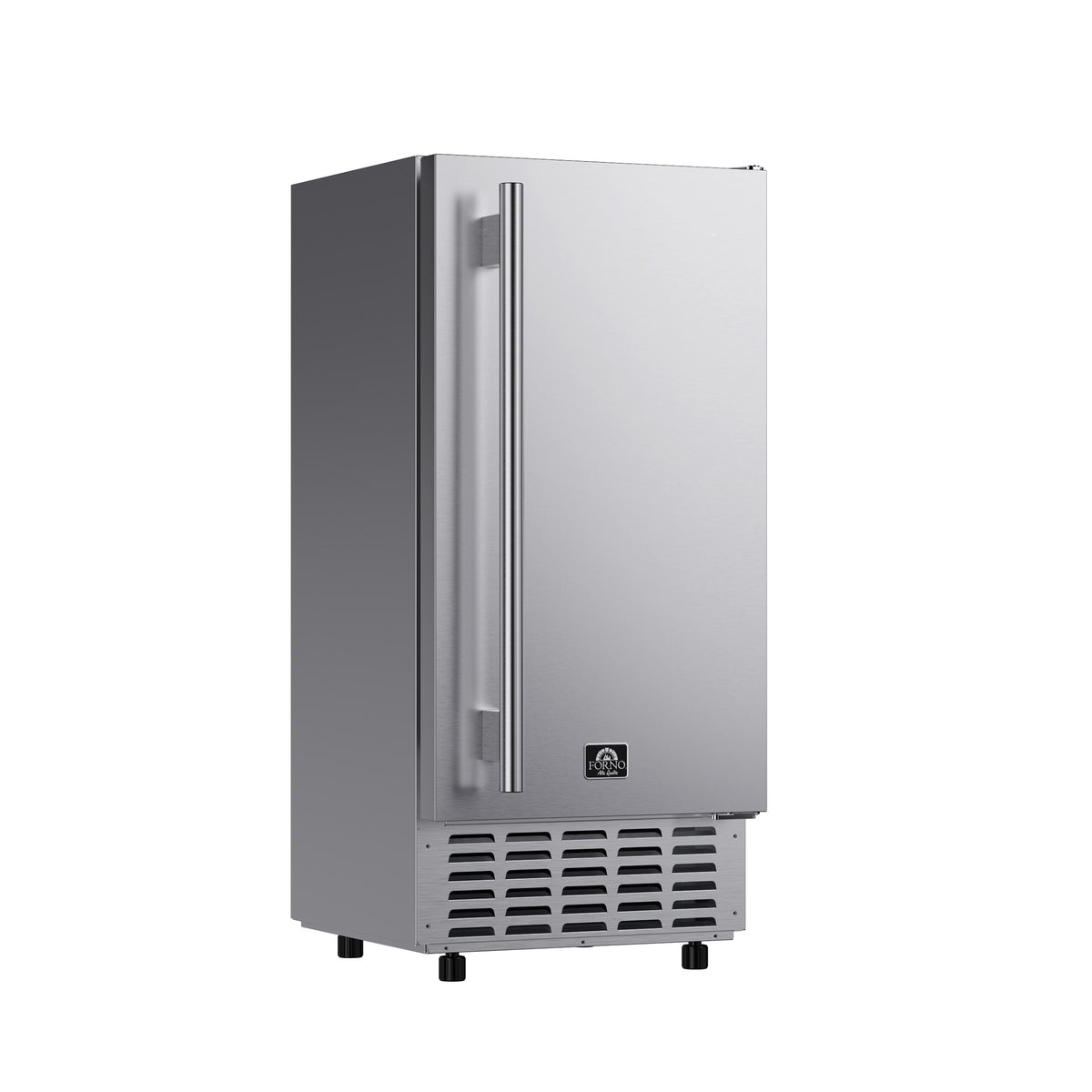 Cristallo 15 Inch Freestanding/Undercounter Ice maker, 66.1 lbs Chewable nugget, 8 kg / 17.6 lbs of ice storage, Stainless steel