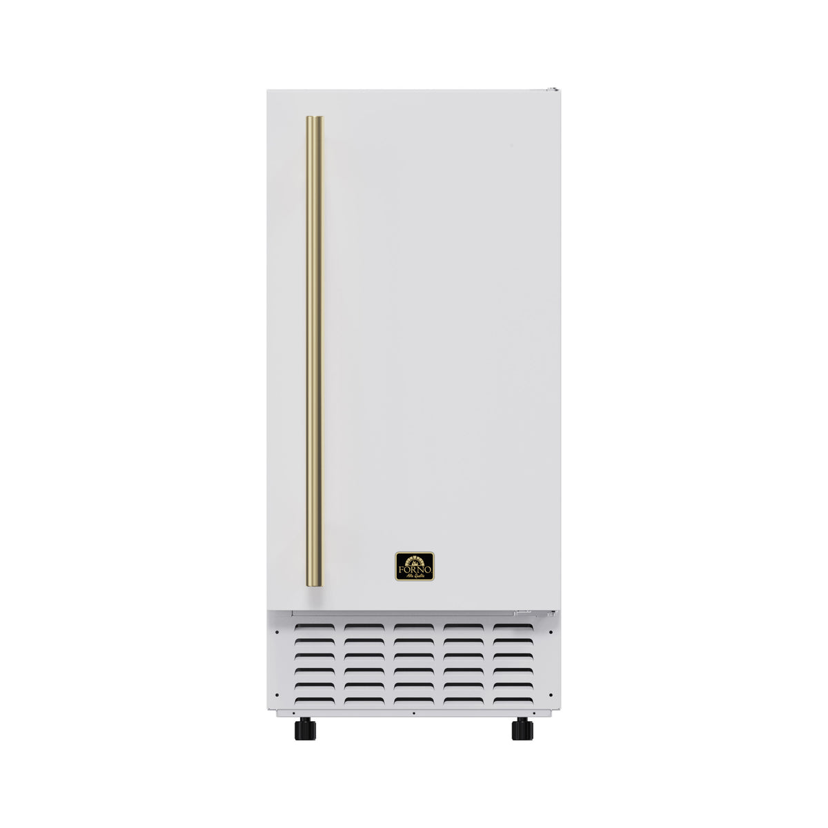 Cristallo 15 Inch Freestanding/Undercounter Ice maker, 66.1 lbs Chewable nugget, 8 kg / 17.6 lbs of ice storage, White