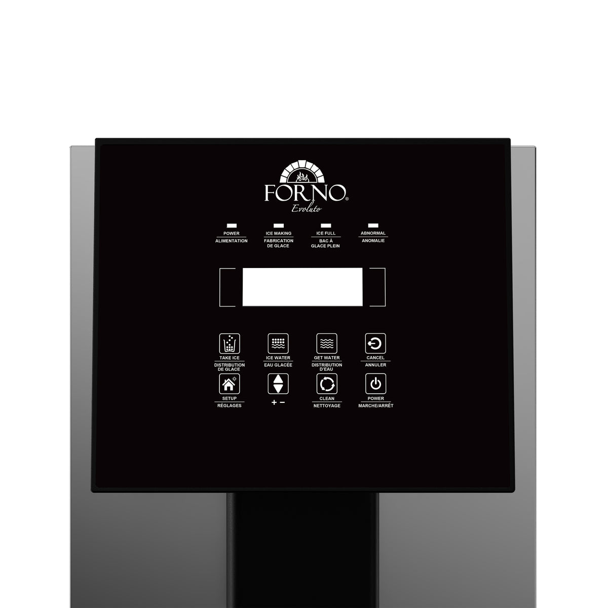 Fresco 10 Inch Countertop Ice Maker & Dispenser, 66 lbs Chewable nugget Ice daily, Self-Clean, Touch Controls, Stainless Steel
