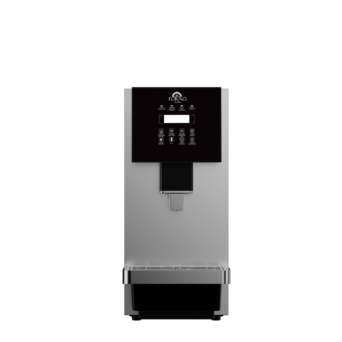 Fresco 10 Inch Countertop Ice Maker & Dispenser, 66 lbs Chewable nugget Ice daily, Self-Clean, Touch Controls, Stainless Steel