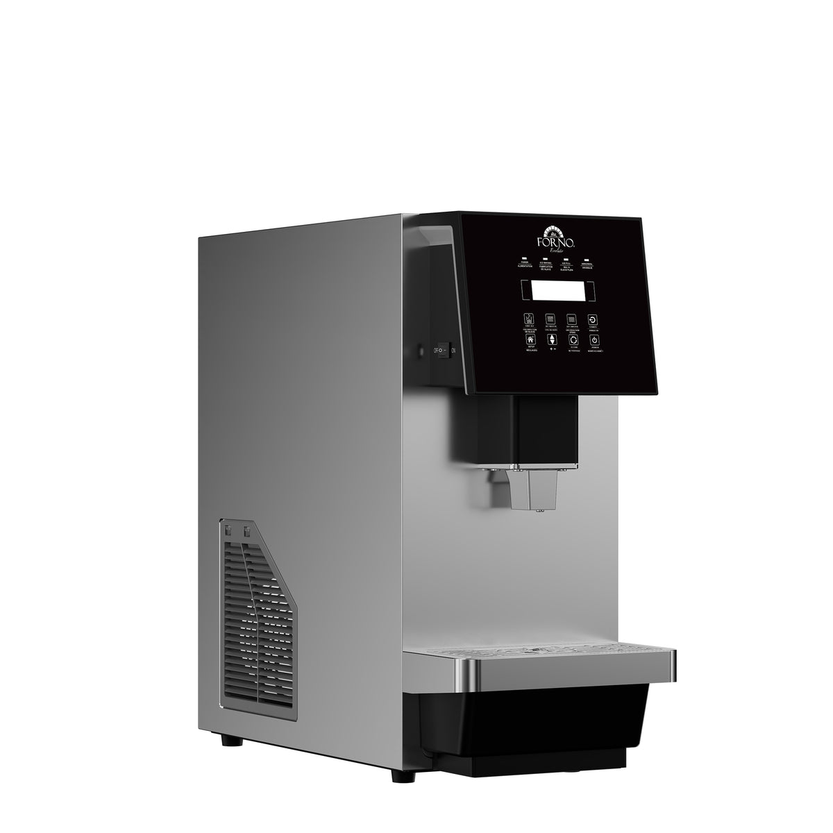 Fresco 10 Inch Countertop Ice Maker & Dispenser, 66 lbs Chewable nugget Ice daily, Self-Clean, Touch Controls, Stainless Steel