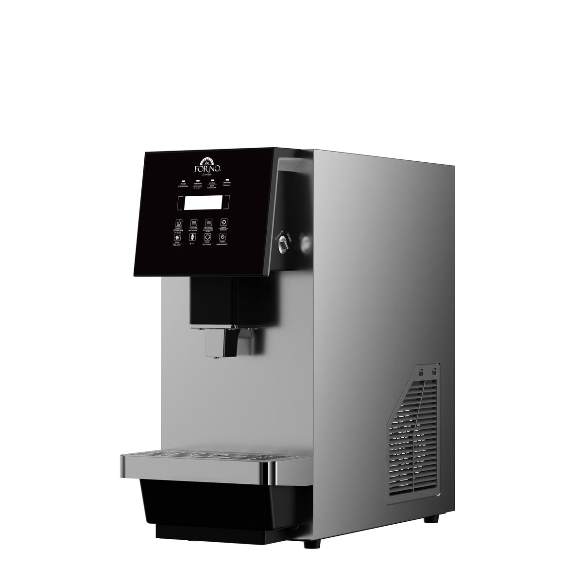 Fresco 10 Inch Countertop Ice Maker & Dispenser, 66 lbs Chewable nugget Ice daily, Self-Clean, Touch Controls, Stainless Steel
