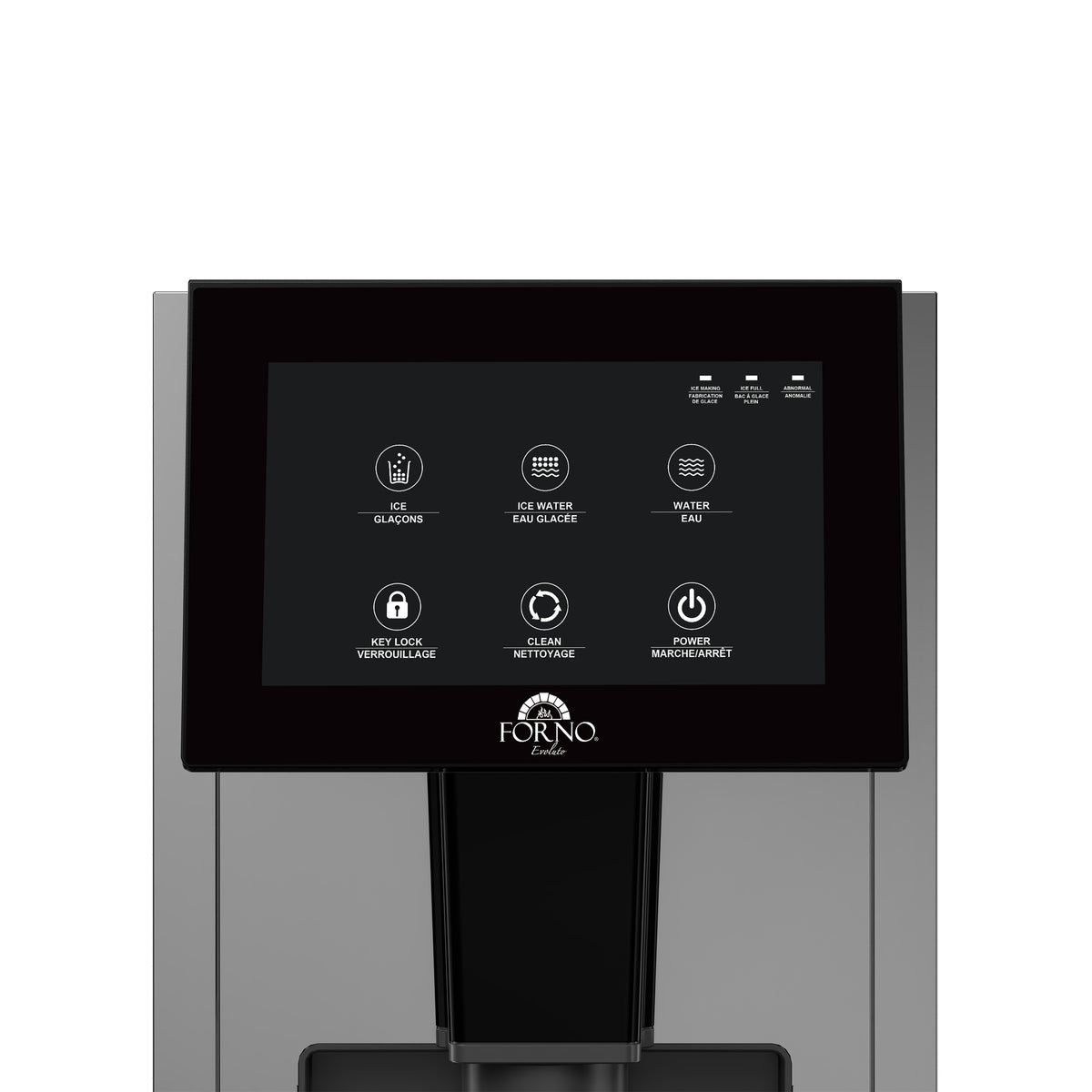 Fresco 14 Inch Countertop Ice Maker & Dispenser, 154 lbs Chewable nugget Ice daily, Self-Clean, Touch Controls, Stainless Steel