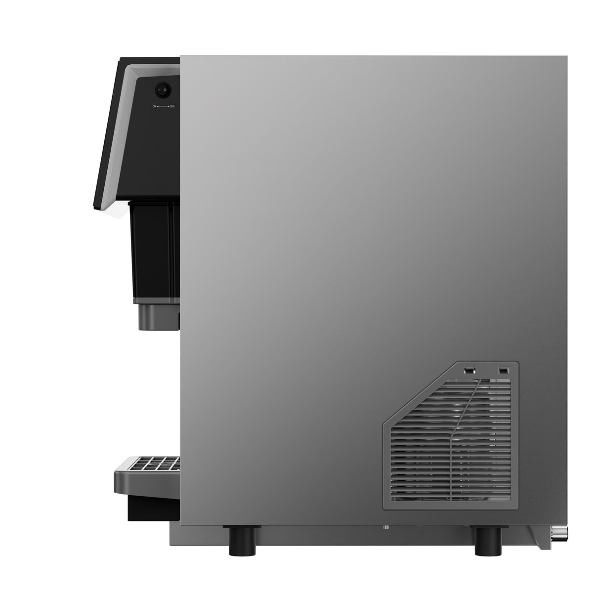 Fresco 14 Inch Countertop Ice Maker & Dispenser, 154 lbs Chewable nugget Ice daily, Self-Clean, Touch Controls, Stainless Steel