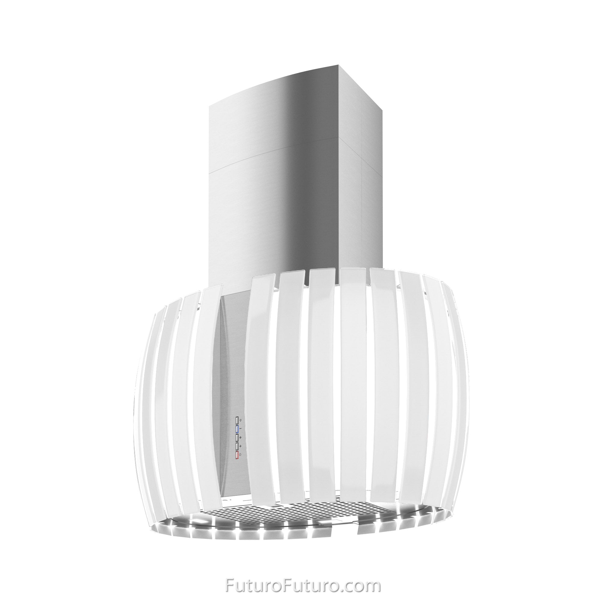 Futuro Pearl 30 in. 940 CFM White Island Mount Range Hood | IS30PEARL-WHT