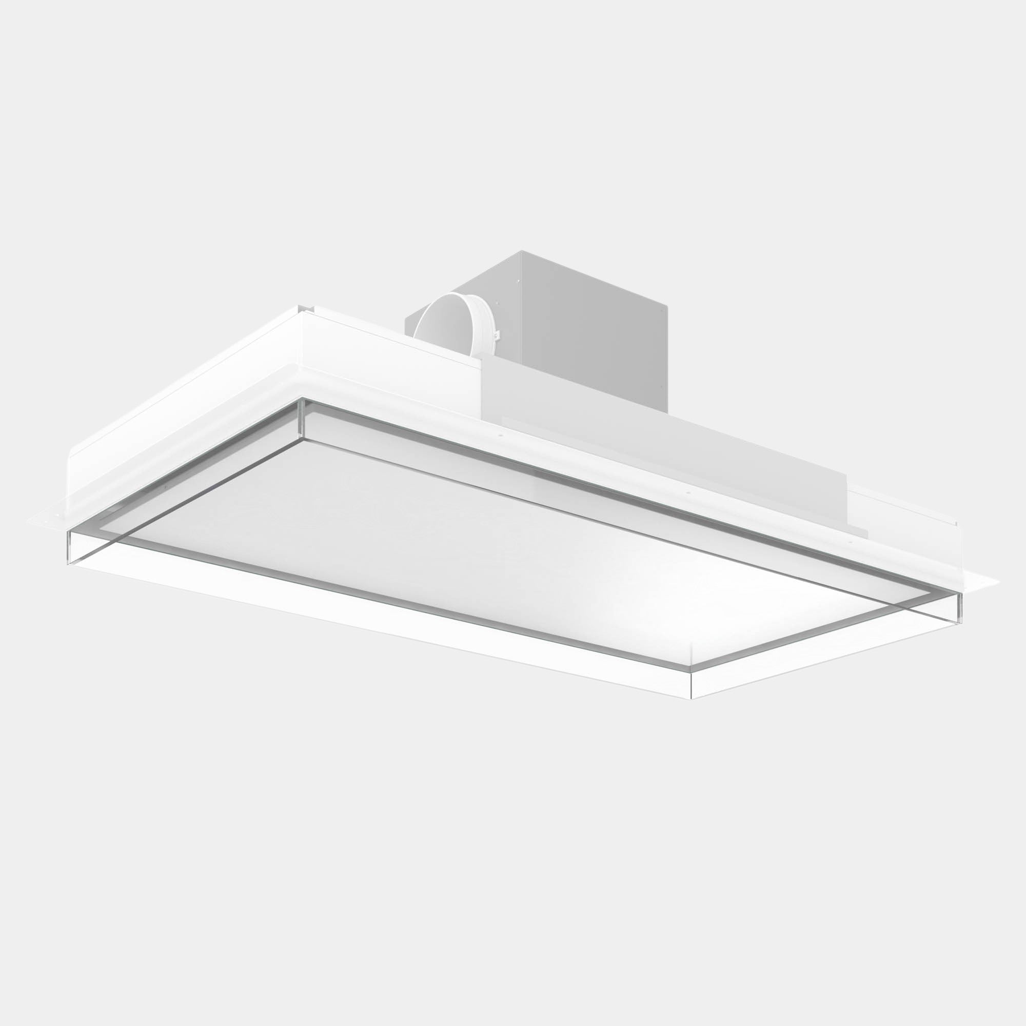 Futuro Alina 48 in. 940 CFM White Ceiling Mount Range Hood | IS48ALINA-WHT