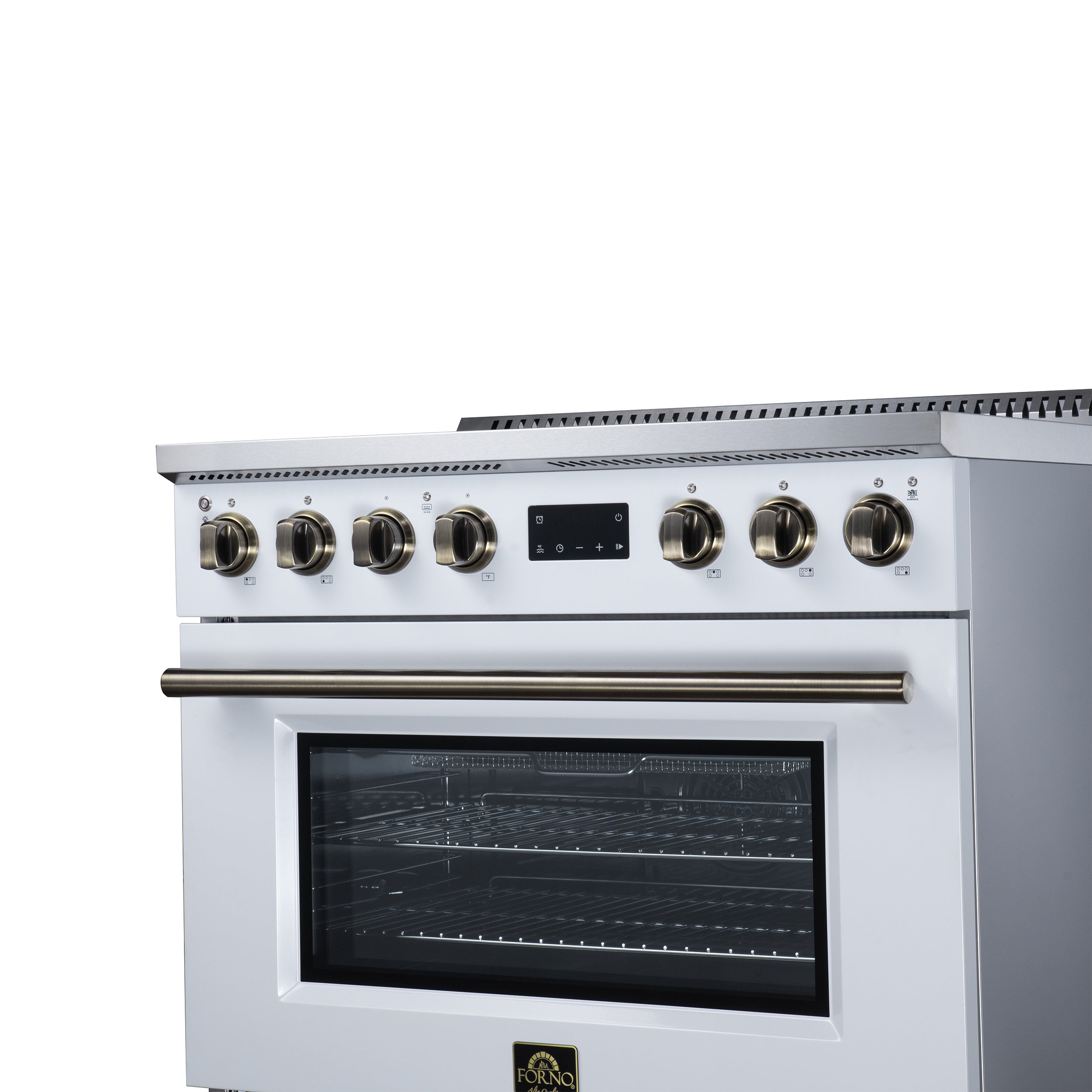 Torino 36 Inch Induction Range, 10,900W cooktop, 5.36 cf. True Convection Oven, Air Fry, Air Sous Vide, Smudge Resistant, White