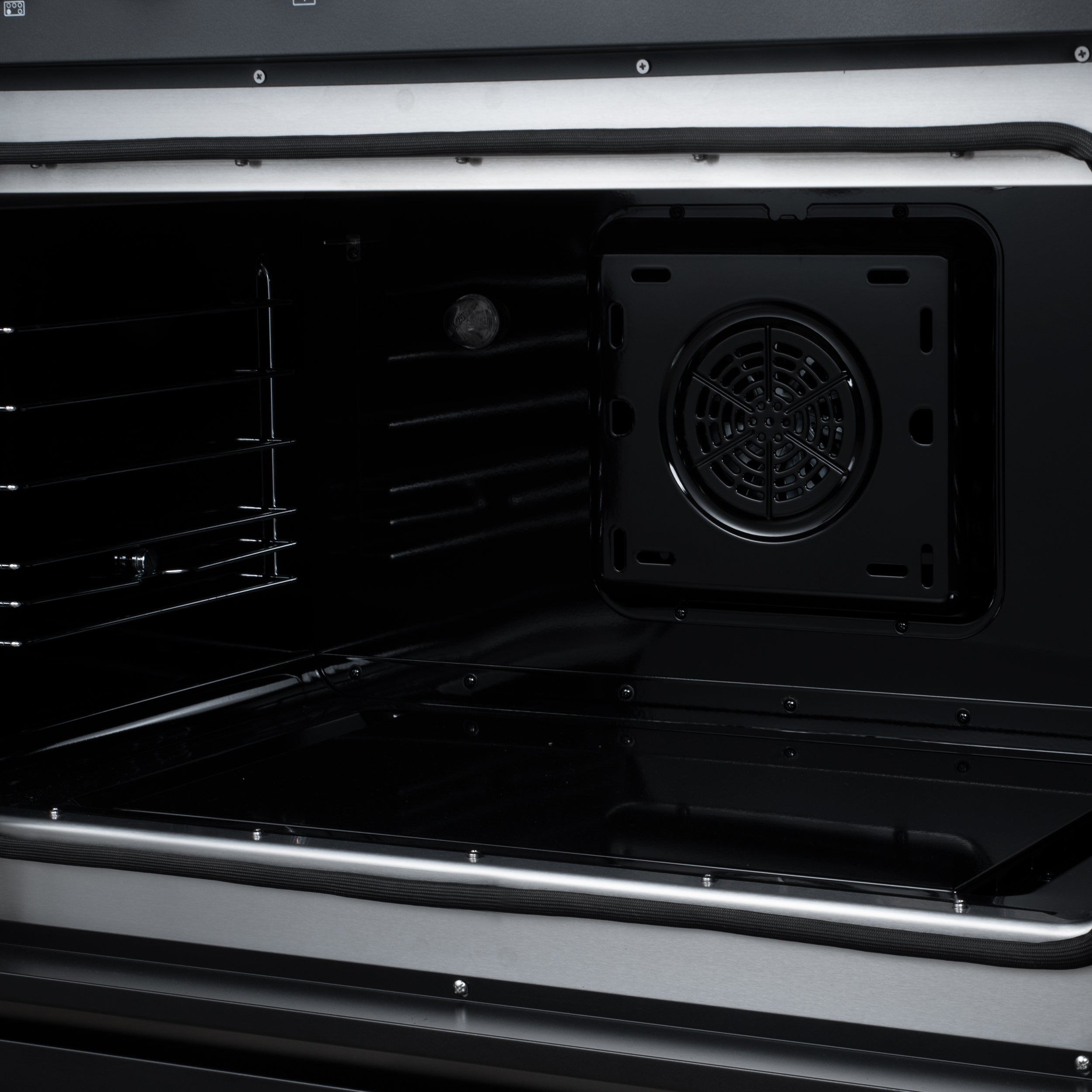 Forno Torino 36 in. 5.36 cu. ft. 5-Burner Black French Door Induction Range with Air Fry | FFSIN0950-36BLK