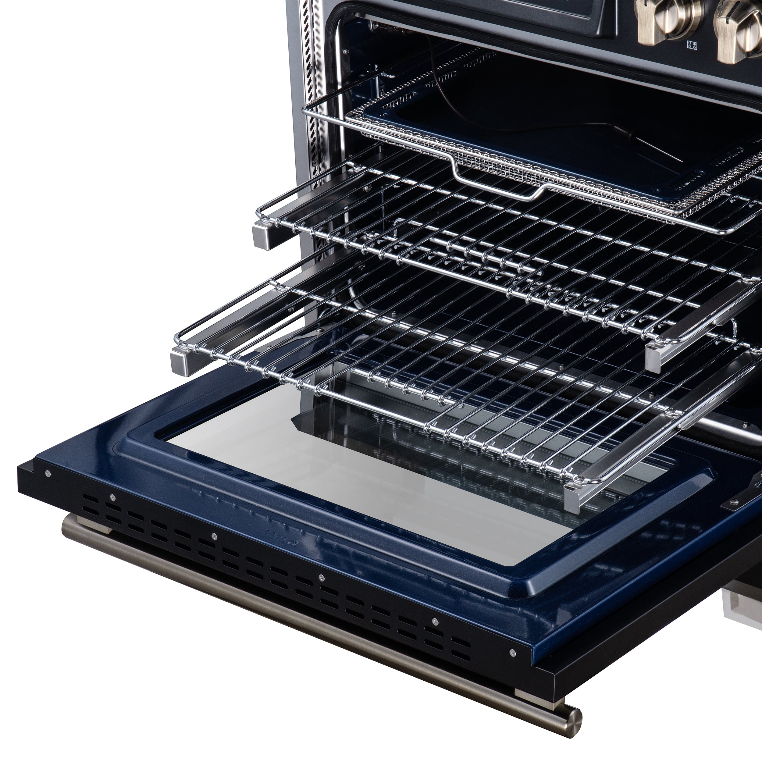 Maximus 30 Inch Induction Range, 8,800 Total Cooktop, 4.32 cf. True Convection Oven, Air Fryer, Air Sous Vide, Black