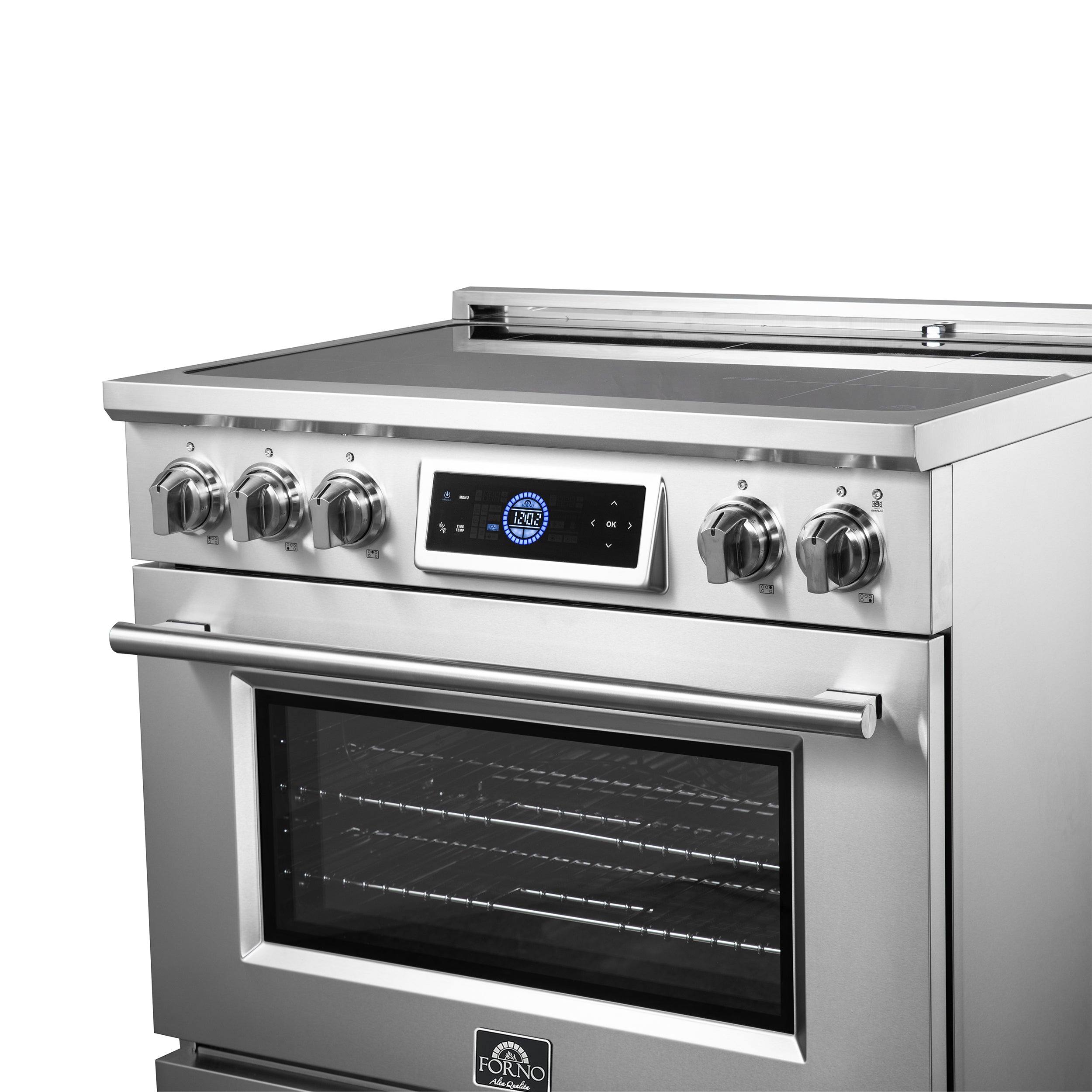 Forno Maximus 36 in. 5.36 cu. ft. 5-Burner Stainless Steel Induction Range with Air Fry | FFSIN0968-36