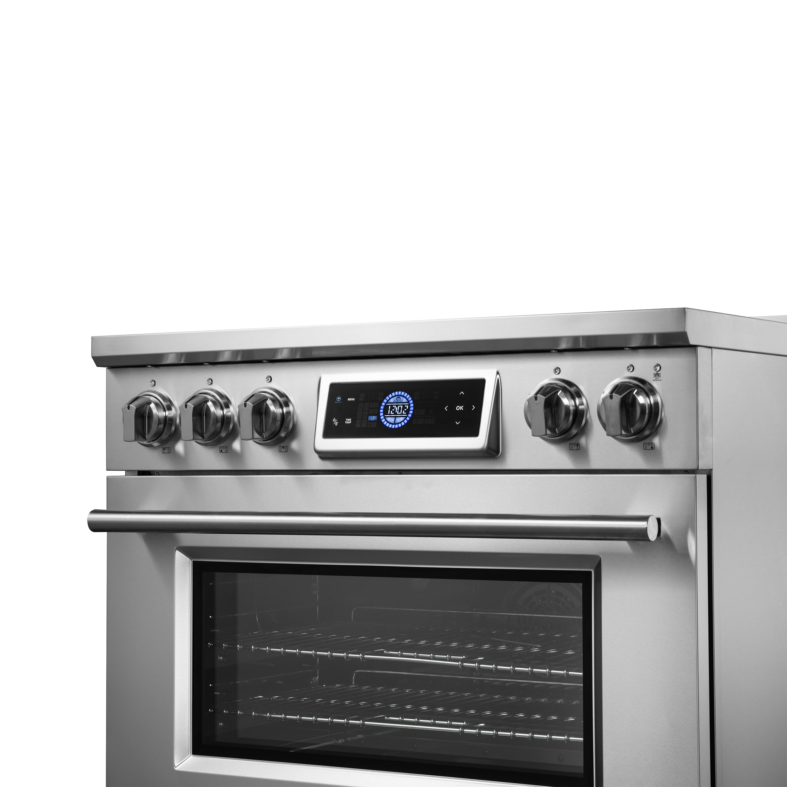 Forno Maximus 36 in. 5.36 cu. ft. 5-Burner Stainless Steel Induction Range with Air Fry | FFSIN0968-36